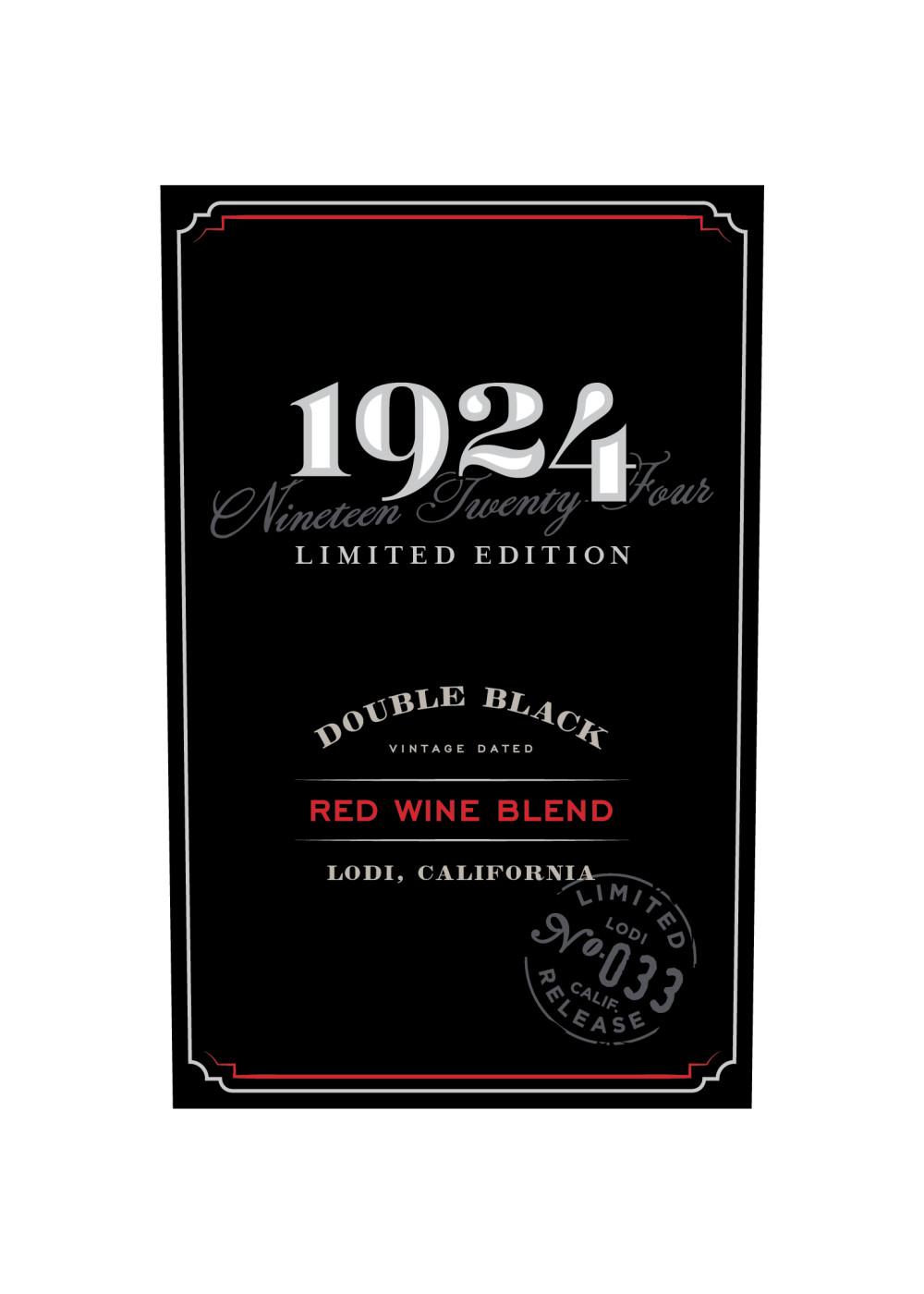 1924 Double Black California Red Wine Blend; image 7 of 7