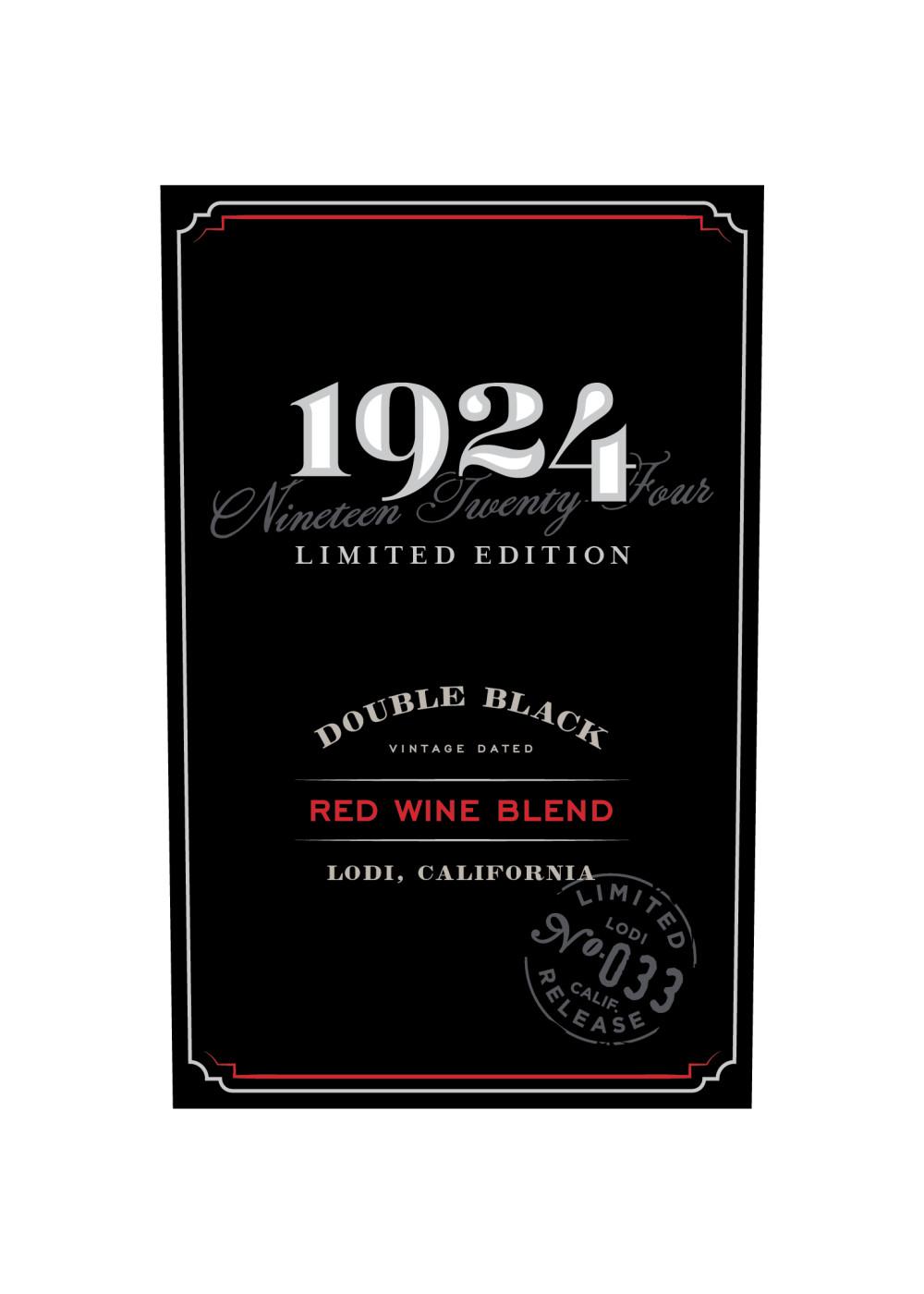 1924 Double Black California Red Blend Wine; image 8 of 8