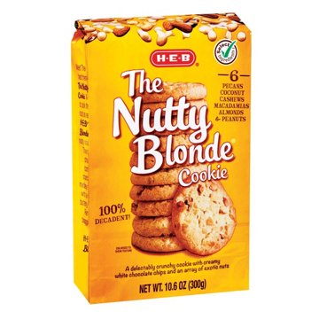 H-E-B The Nutty Blonde Cookies, 10.6 oz