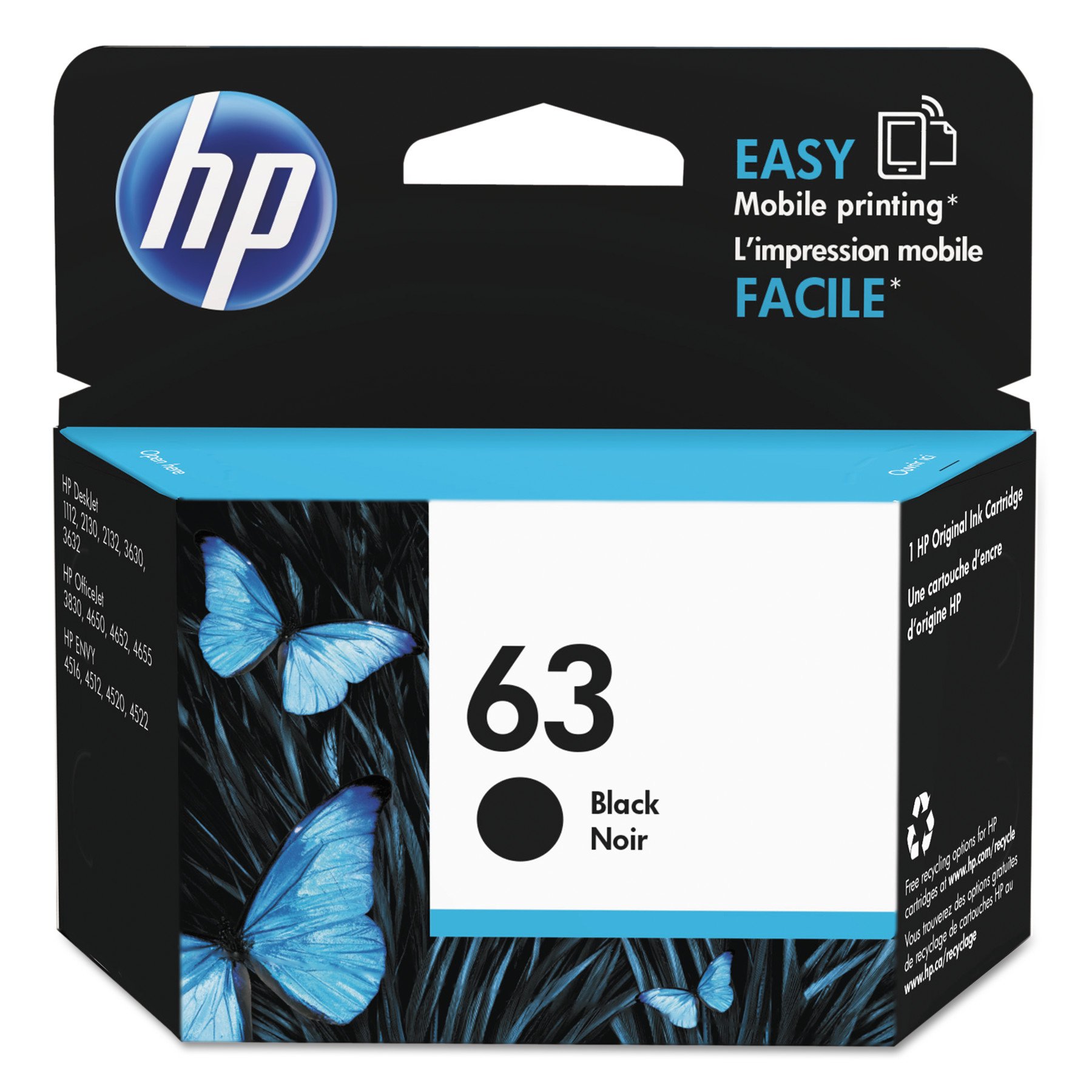 HP 63 Black Original Ink Cartridge 