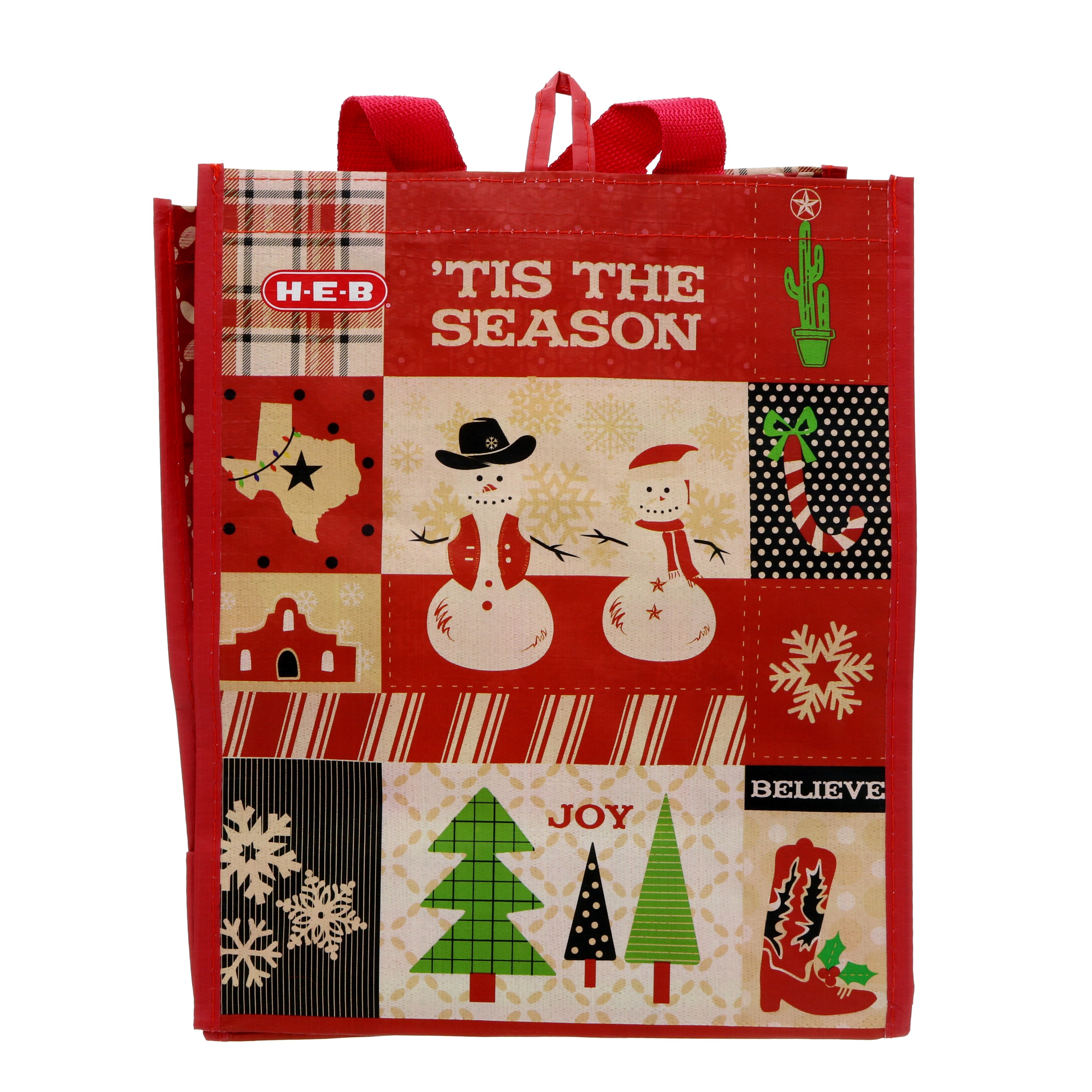 HEB 2016 Christmas Reusable Small Bag Shop Reusable Shopping Bags