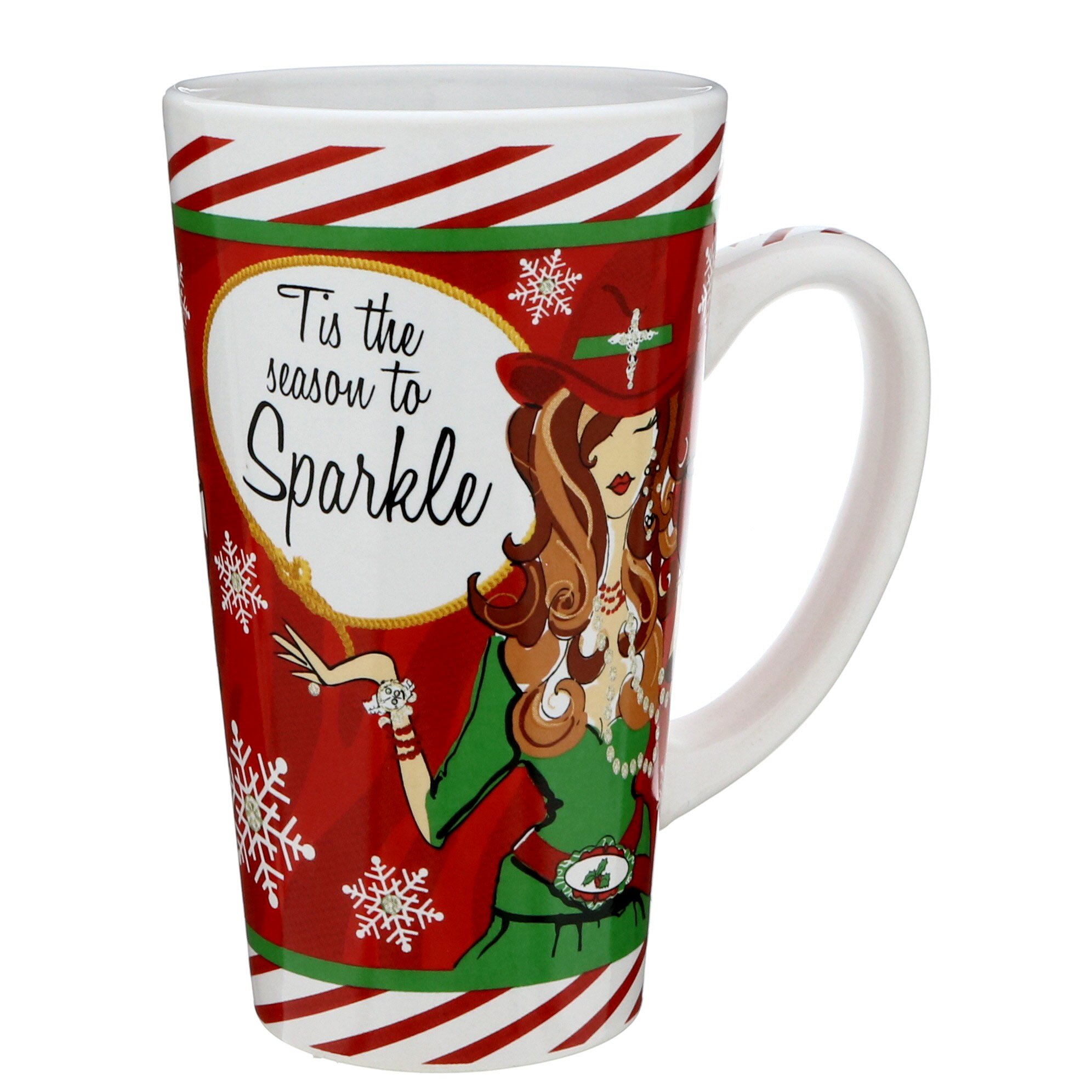 Jay Imports Texas Gals Christmas Latte Mugs, Styles & Designs May Vary 