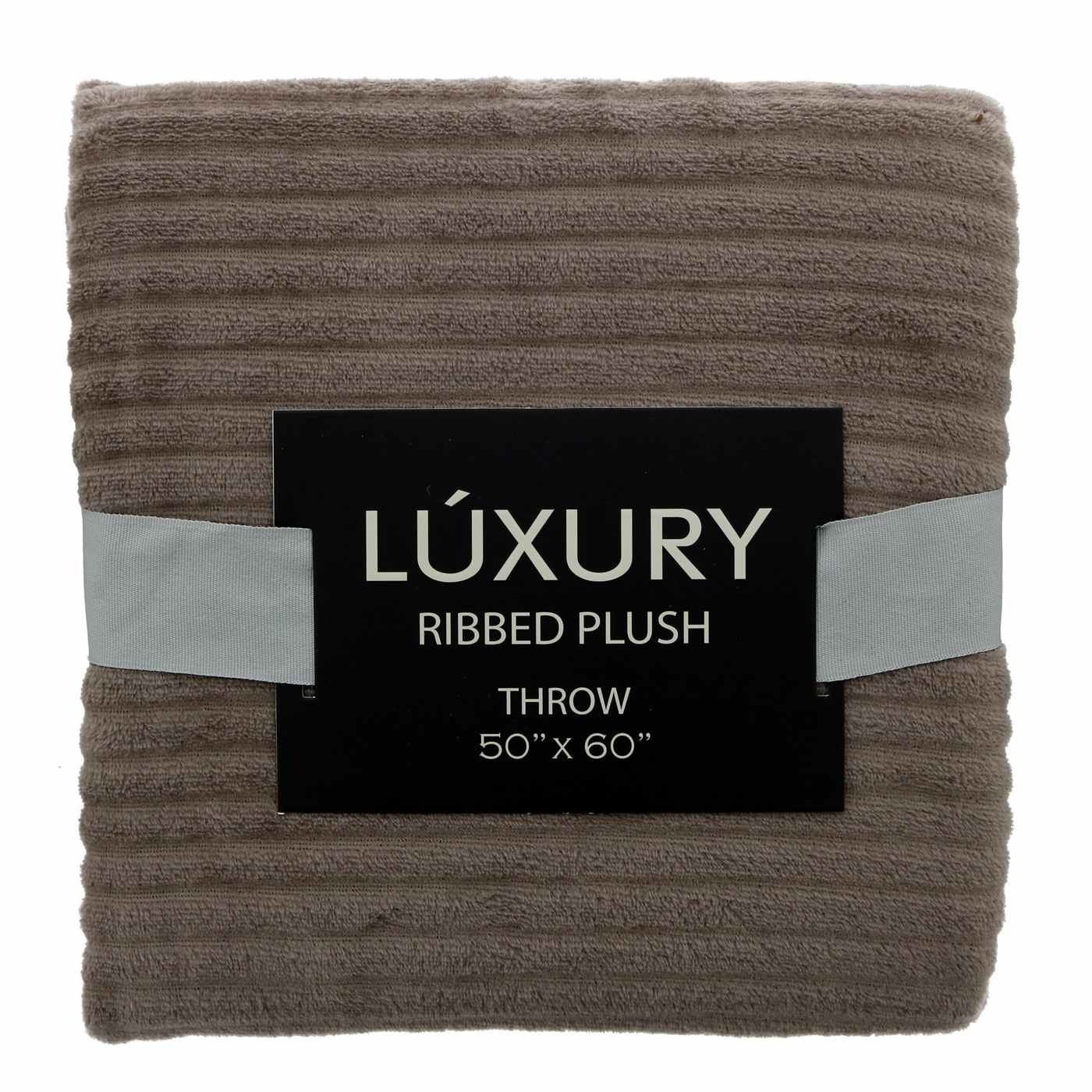 Crest Mills Luxury Ribbed Textured Plush Throws, Assorted Colors Shop
