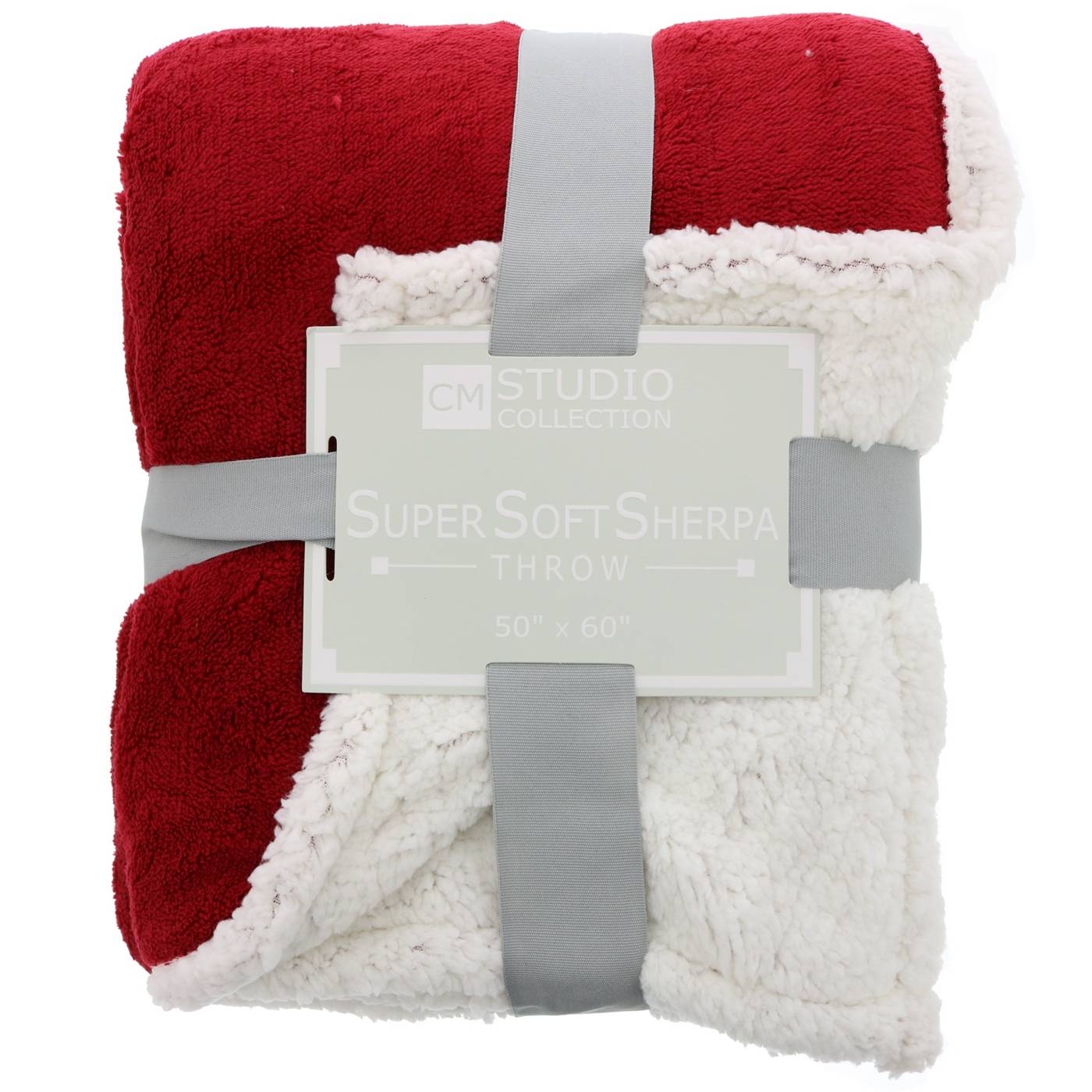 Crest Mills Studio Collection Super Soft Sherpa Throw, Assorted Colors; image 1 of 6