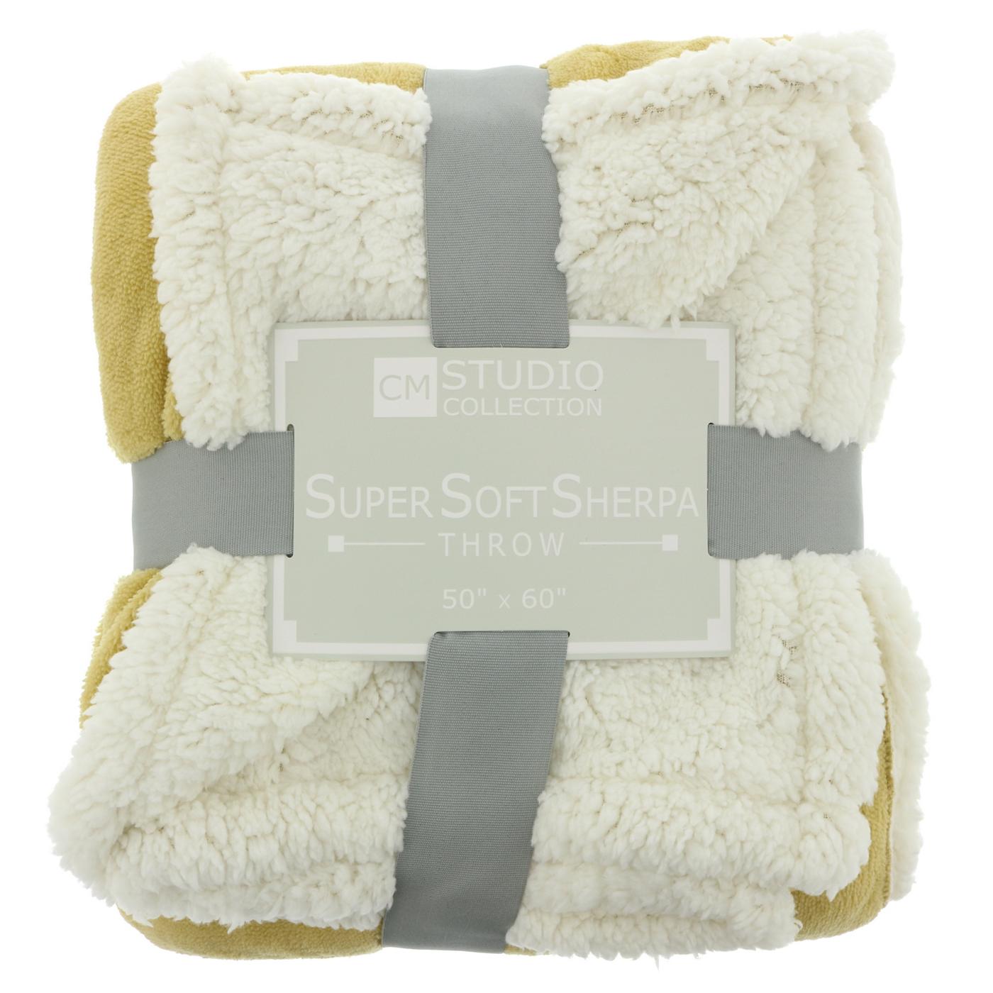 Crest Mills Studio Collection Super Soft Sherpa Throw, Assorted Colors; image 2 of 6