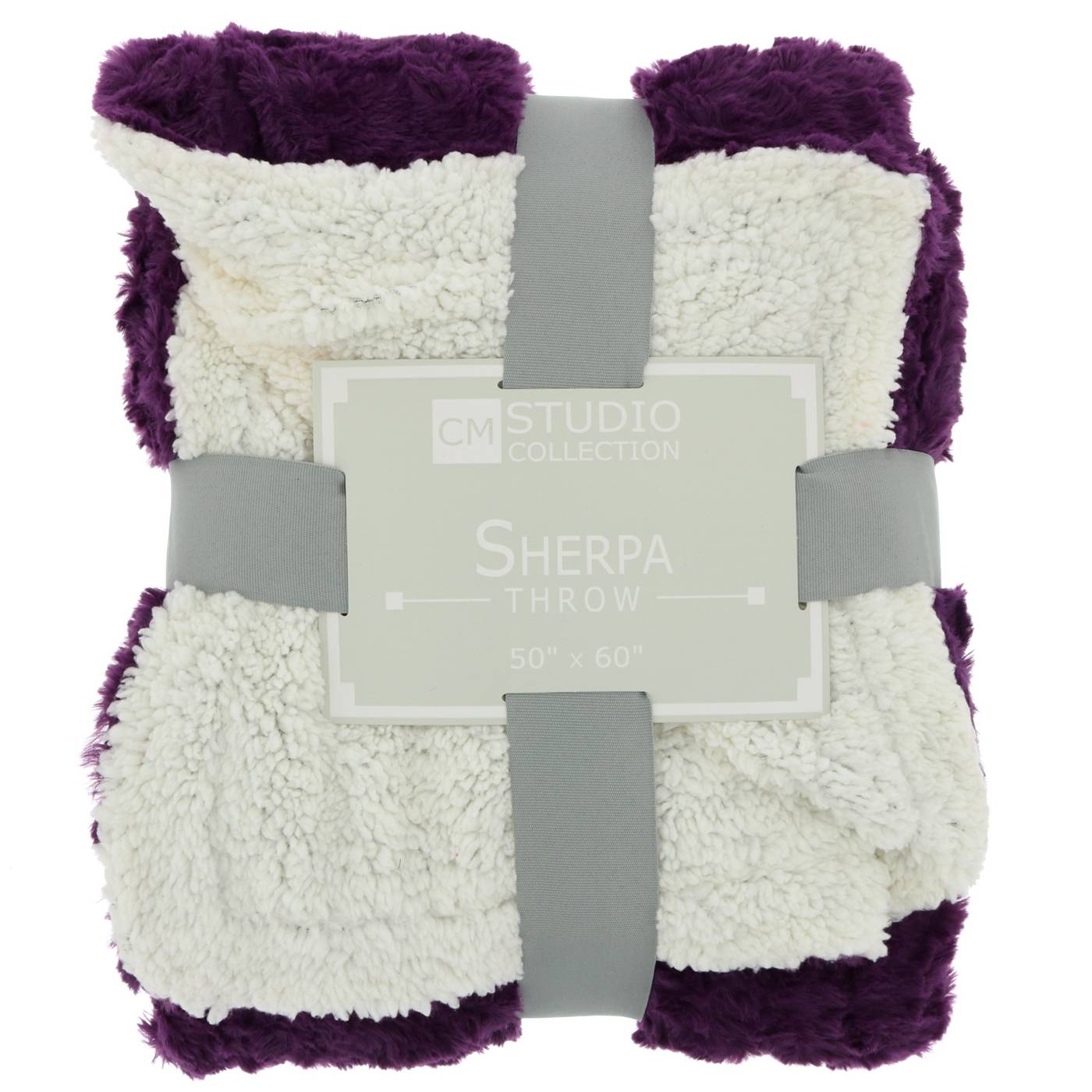 Crest Mills Studio Collection Chevron Textured Fur Sherpa Throw, Assorted Colors; image 3 of 6