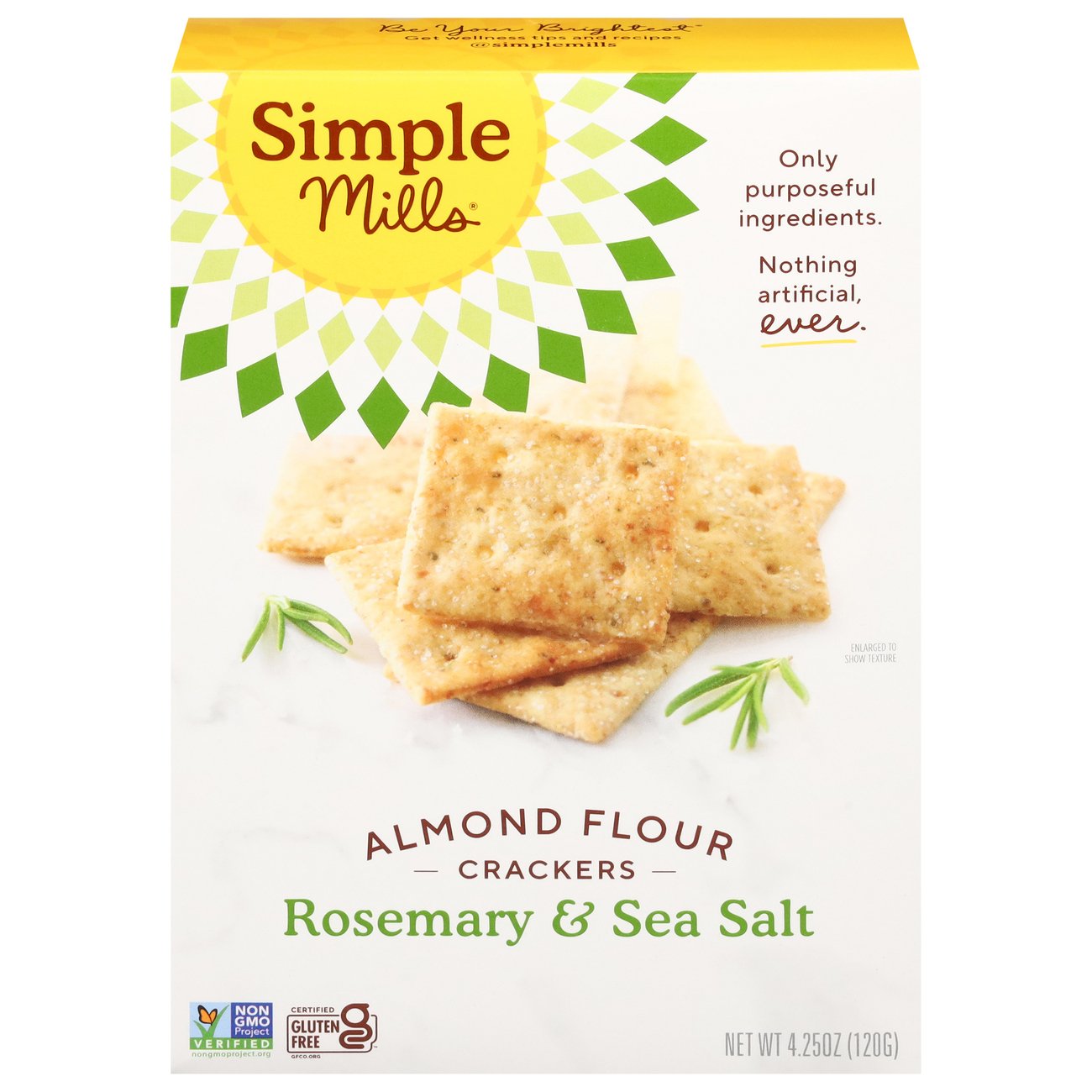 Simple Mills Rosemary & Sea Salt Almond Flour Crackers - Shop Crackers ...