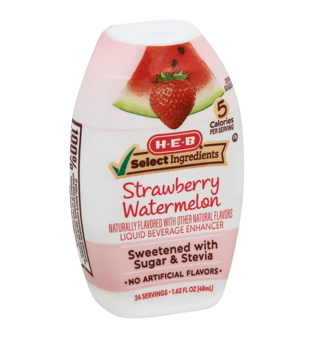 H-E-B Strawberry Watermelon Beverage Enhancer; image 1 of 2