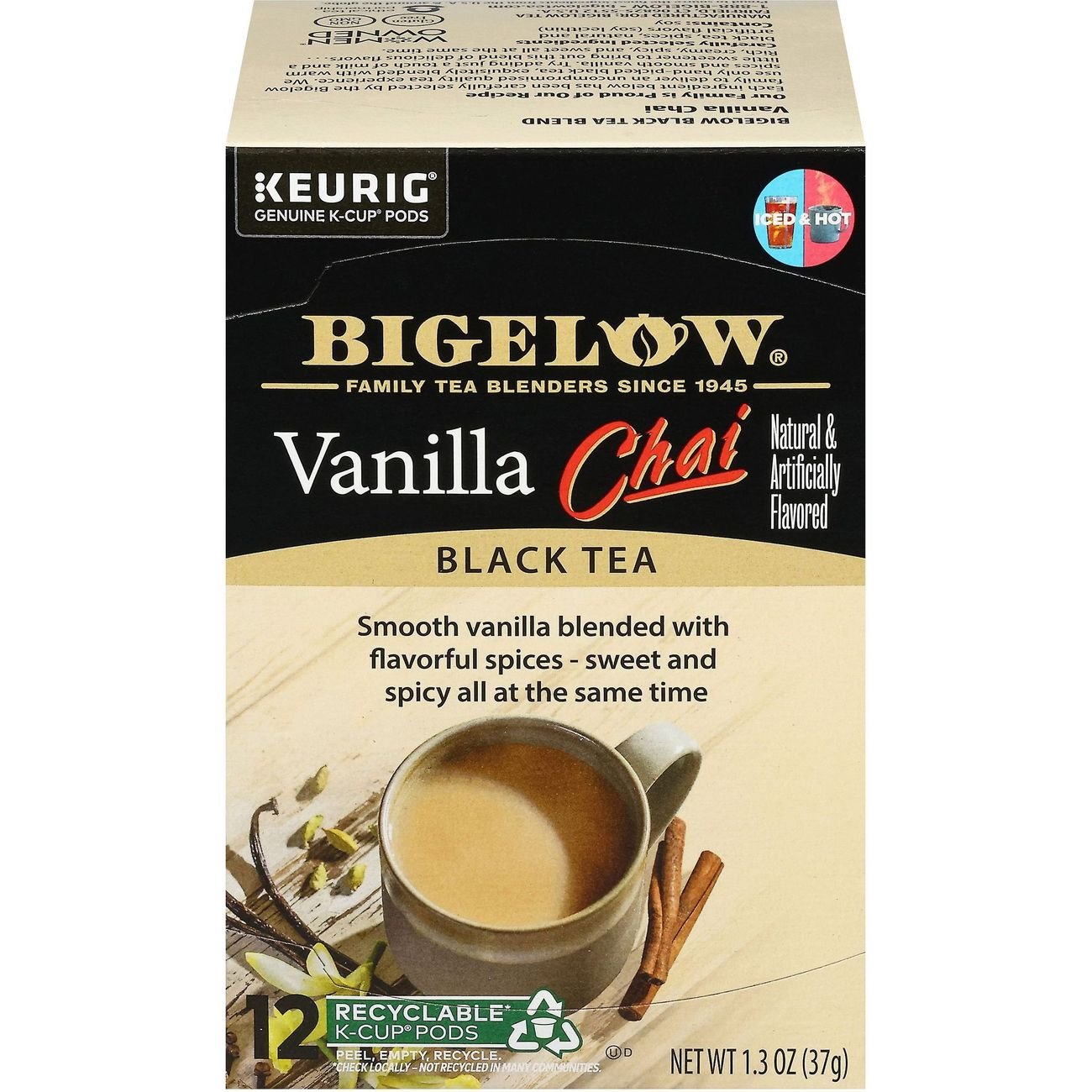 Vanilla chai 2025 tea k cups