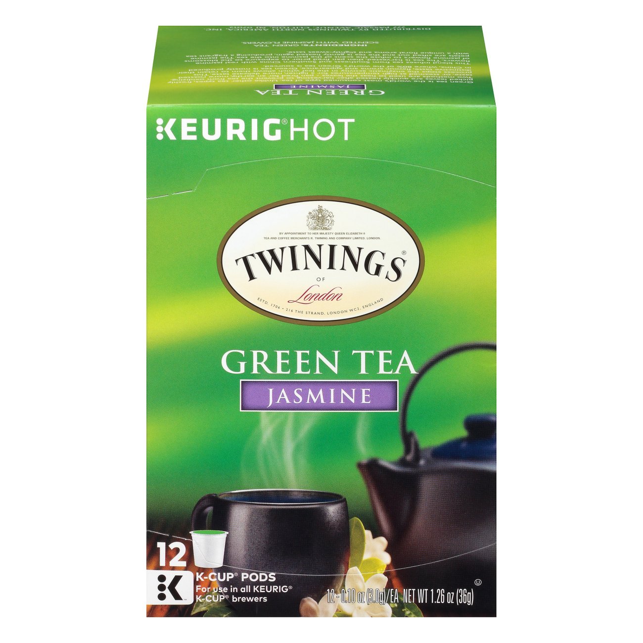 Twinings Green Tea Jasmine Single Serve Coffee K Cups Shop Tea at HEB