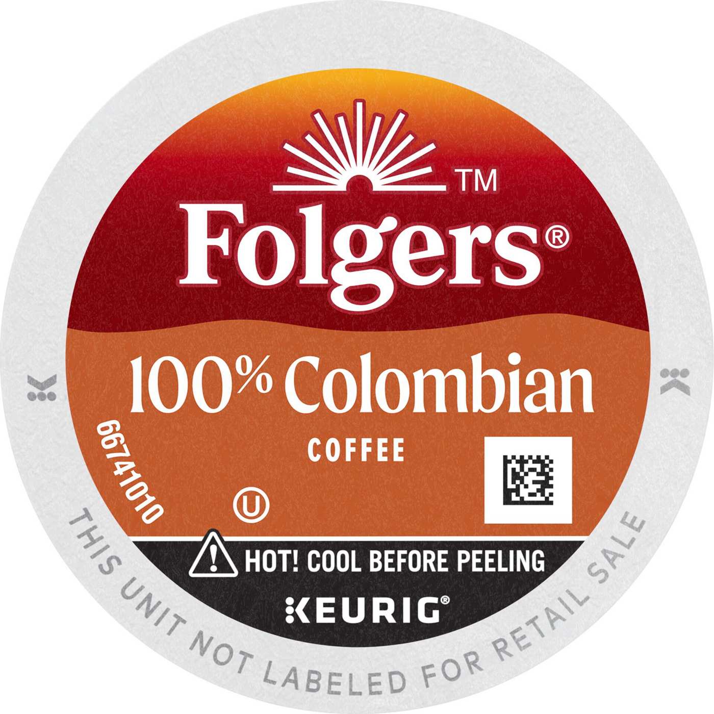 Folgers 100% Colombian Medium Roast Single Serve Coffee K Cups; image 2 of 2