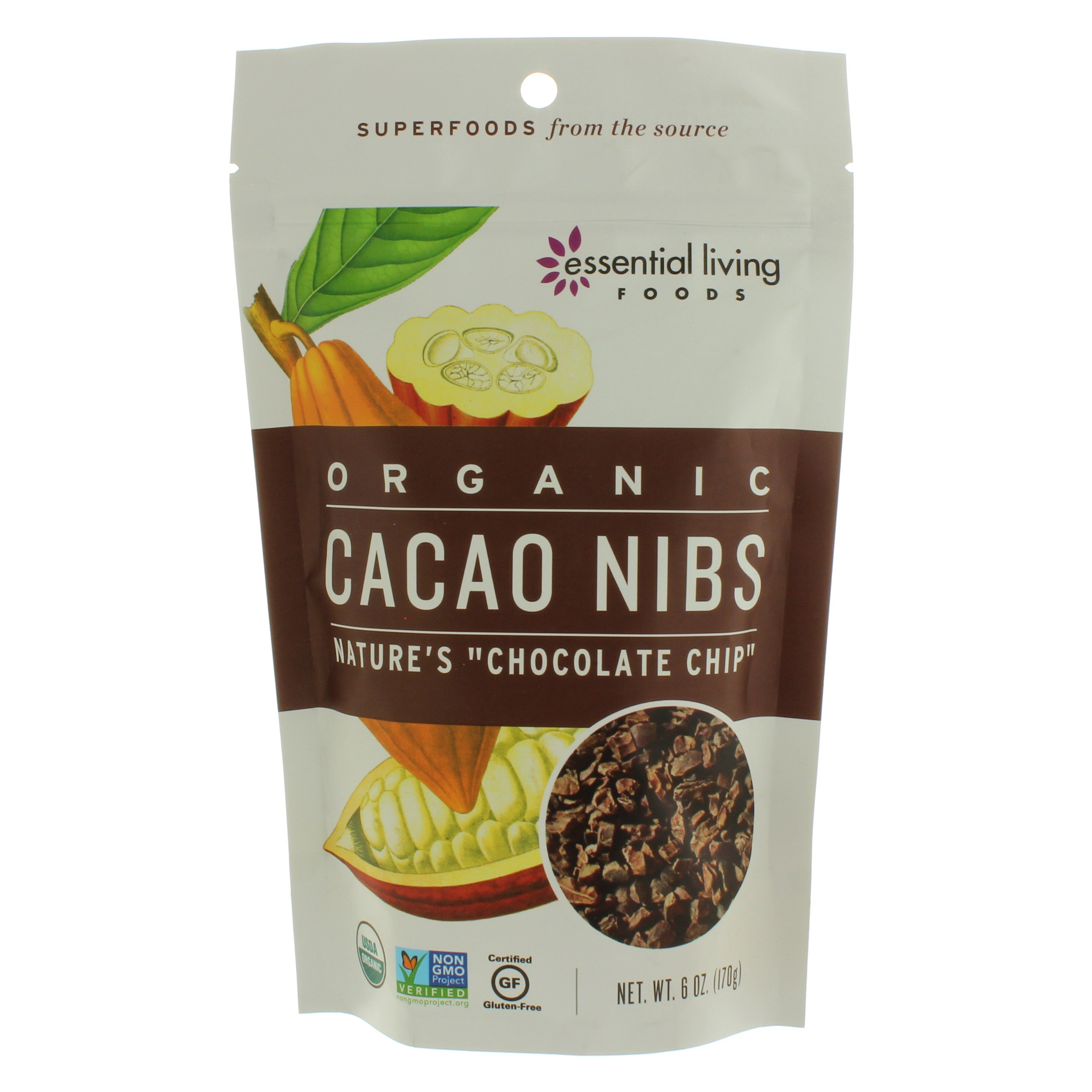 Essential Living Foods Organic Cacao Nibs Chocolate Shop Diet