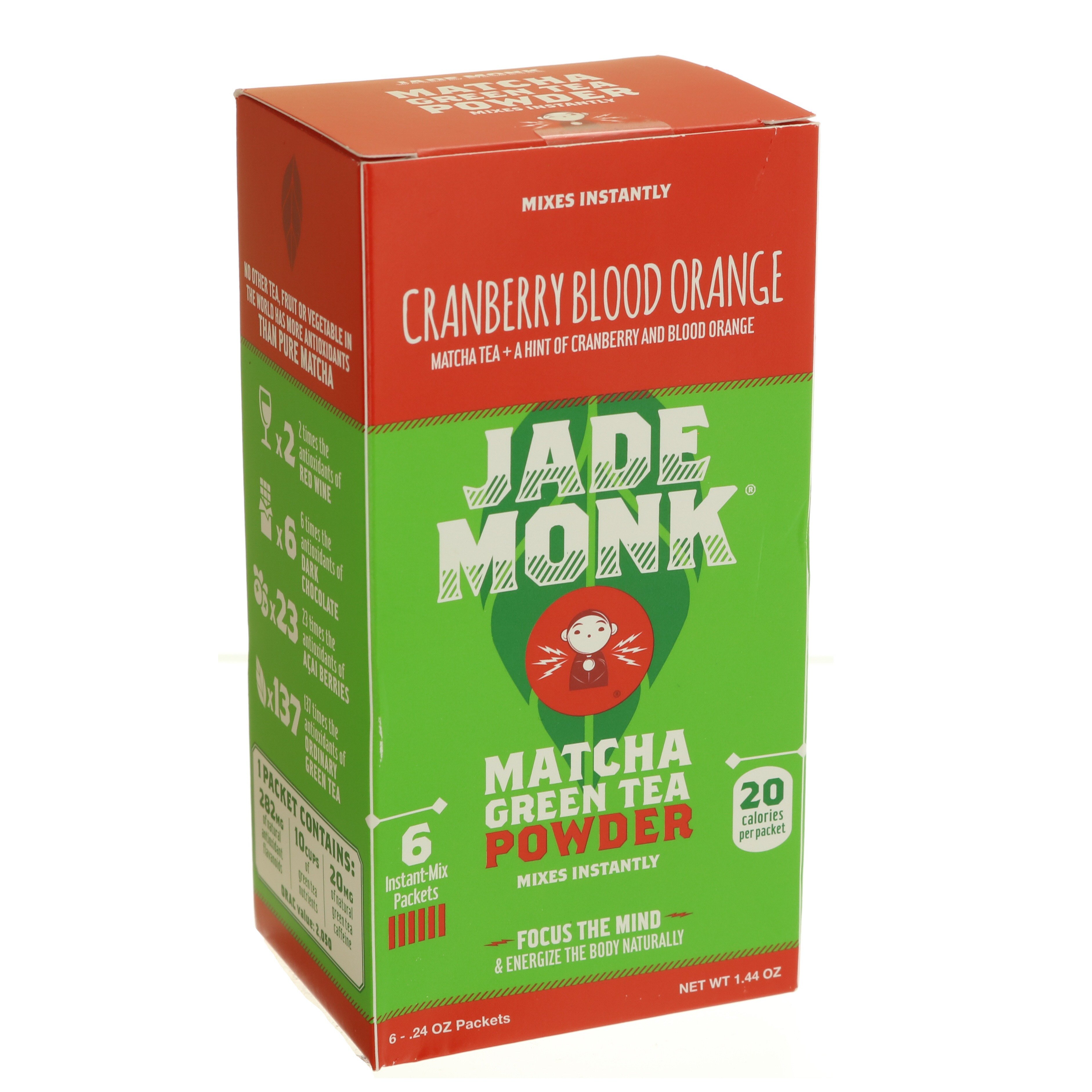 Jade Monk Match Green Tea Powder Cranberry Blood Orange