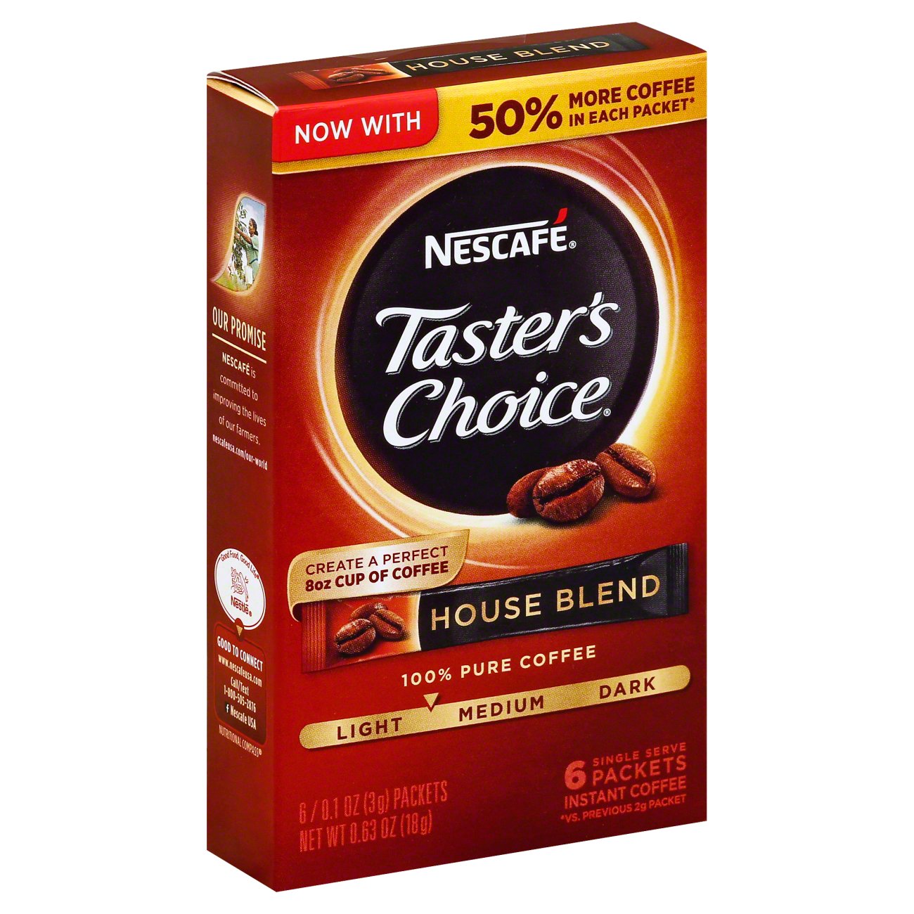 Nescafe Tasters Choice House Blend LightMedium Roast Instant Coffee