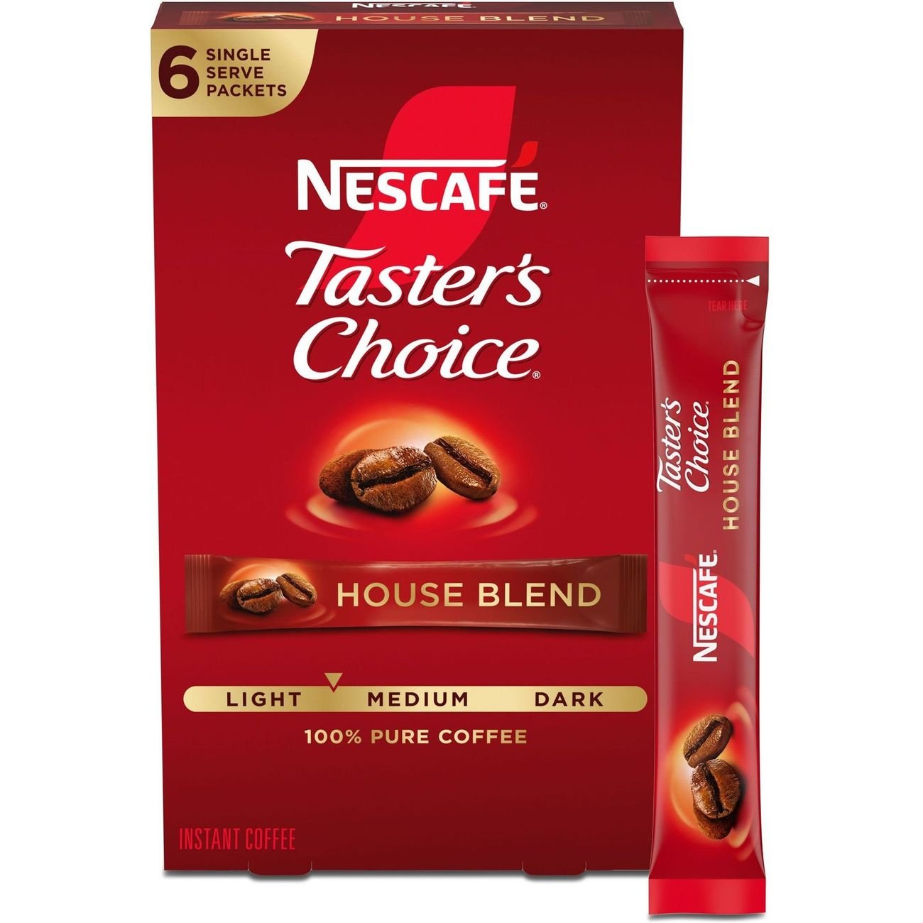 Instant Coffee Packets 30 Count, Medium Roast Arabica Black Coffee Single Serve Sticks Sugar Free, 100% Arabica Beans (2oz / 60g), Hot Or Iced Coffee Instant Powder Packs