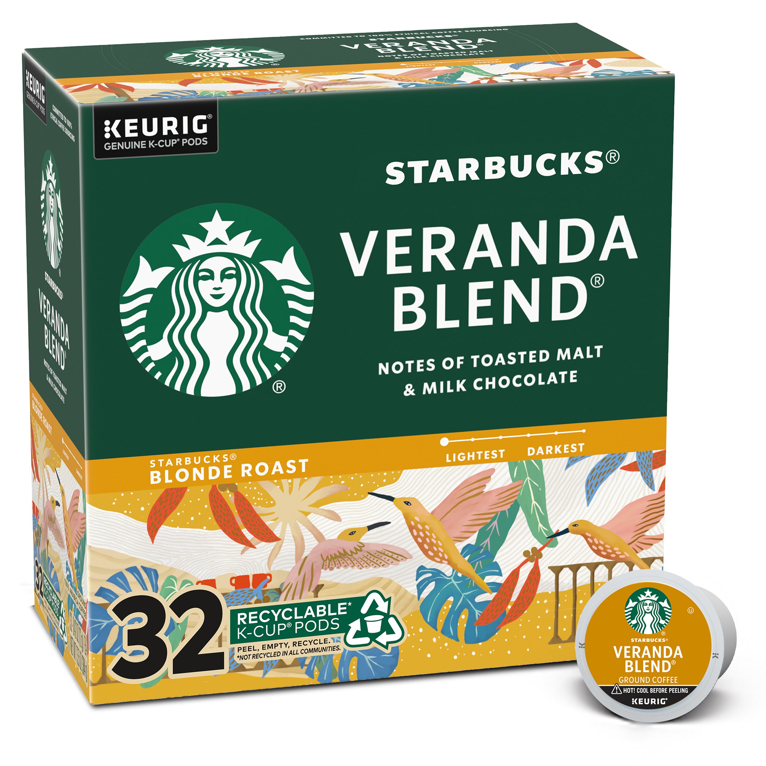 Starbucks Veranda Blend Blonde Roast Single Serve Coffee K Cups Shop