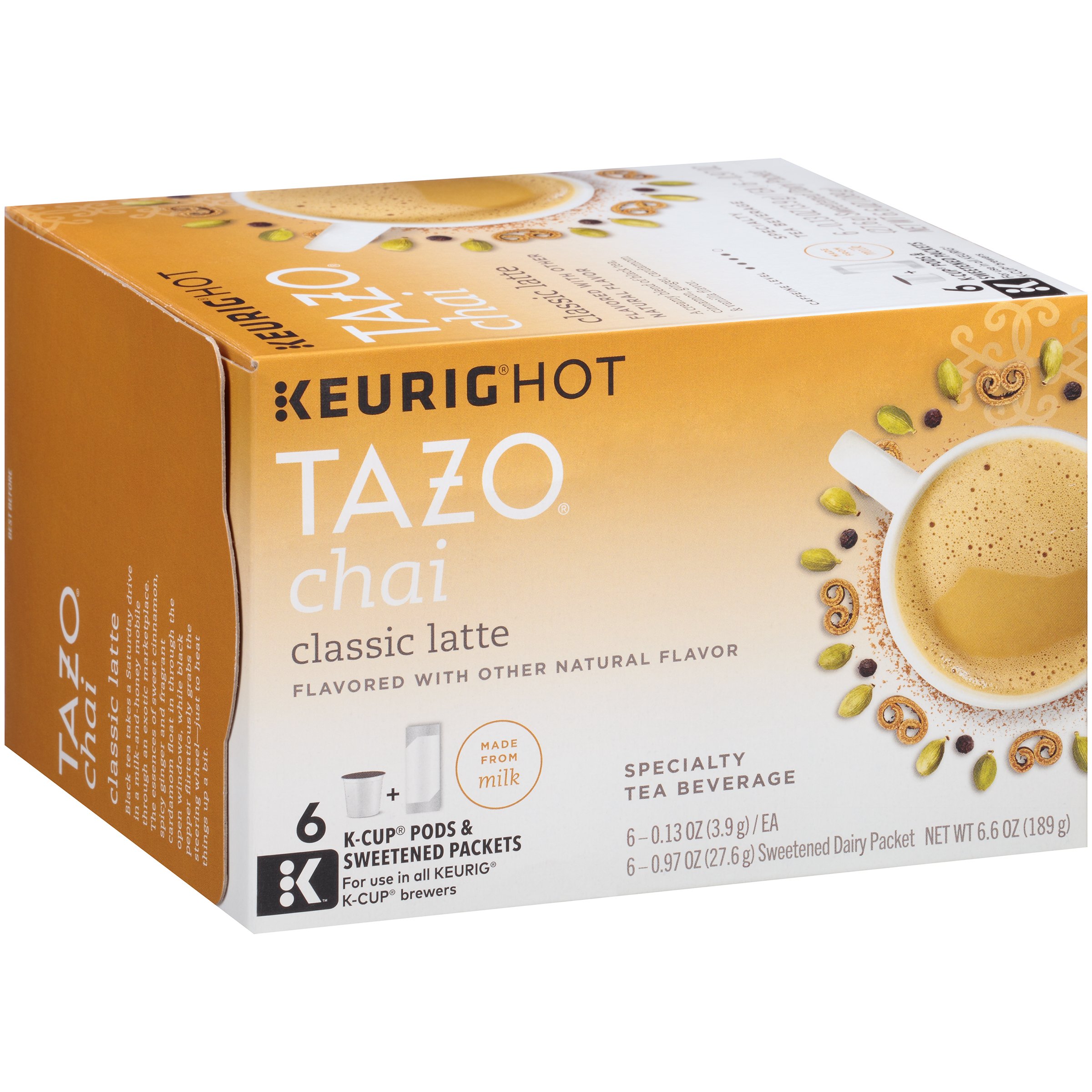 Tazo Classic Chai Latte Tea Single Serve K Cups Shop Tea at HEB