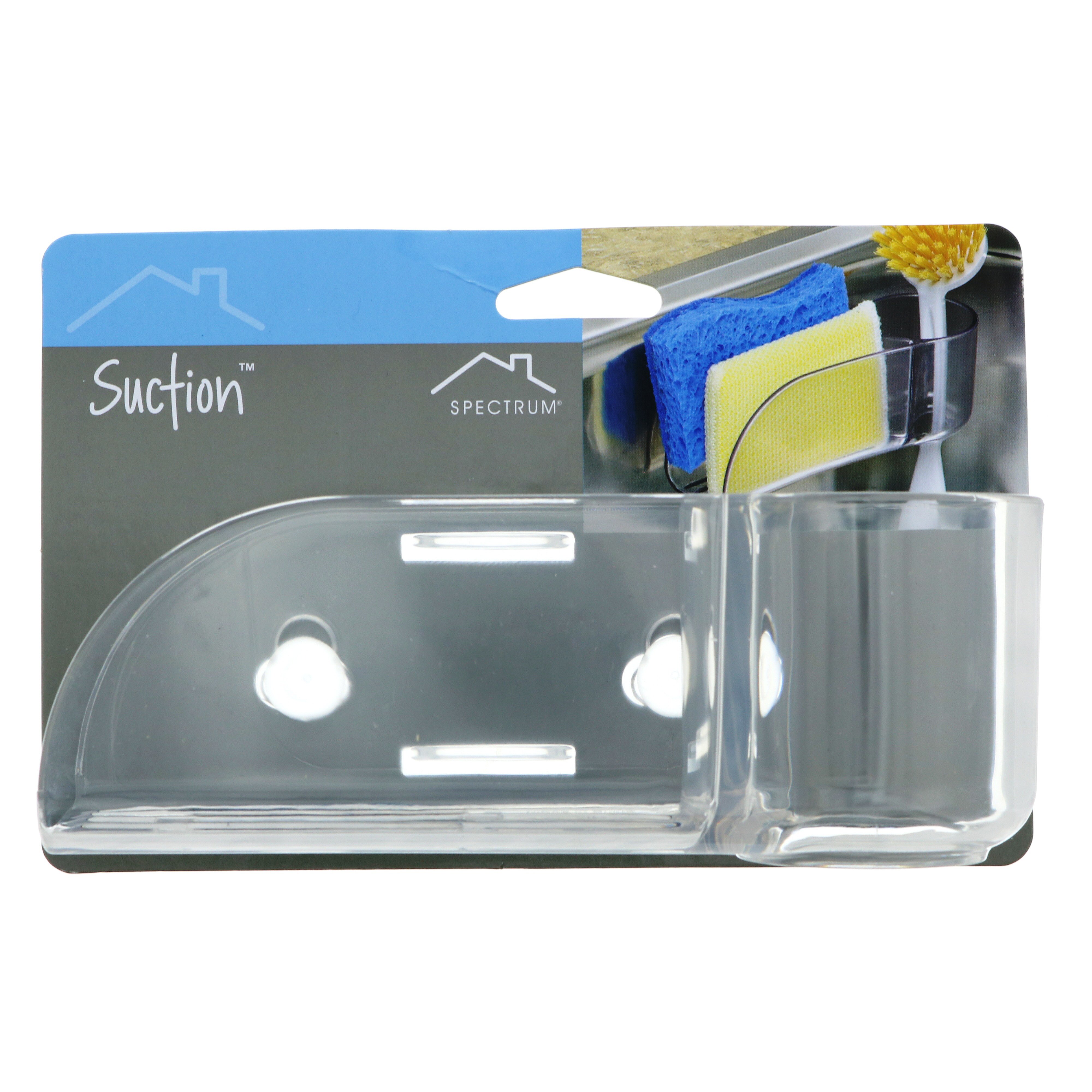 Spectrum Royo Suction Sponge & Brush Holder Shop Sink & Kitchen Organizers at HEB