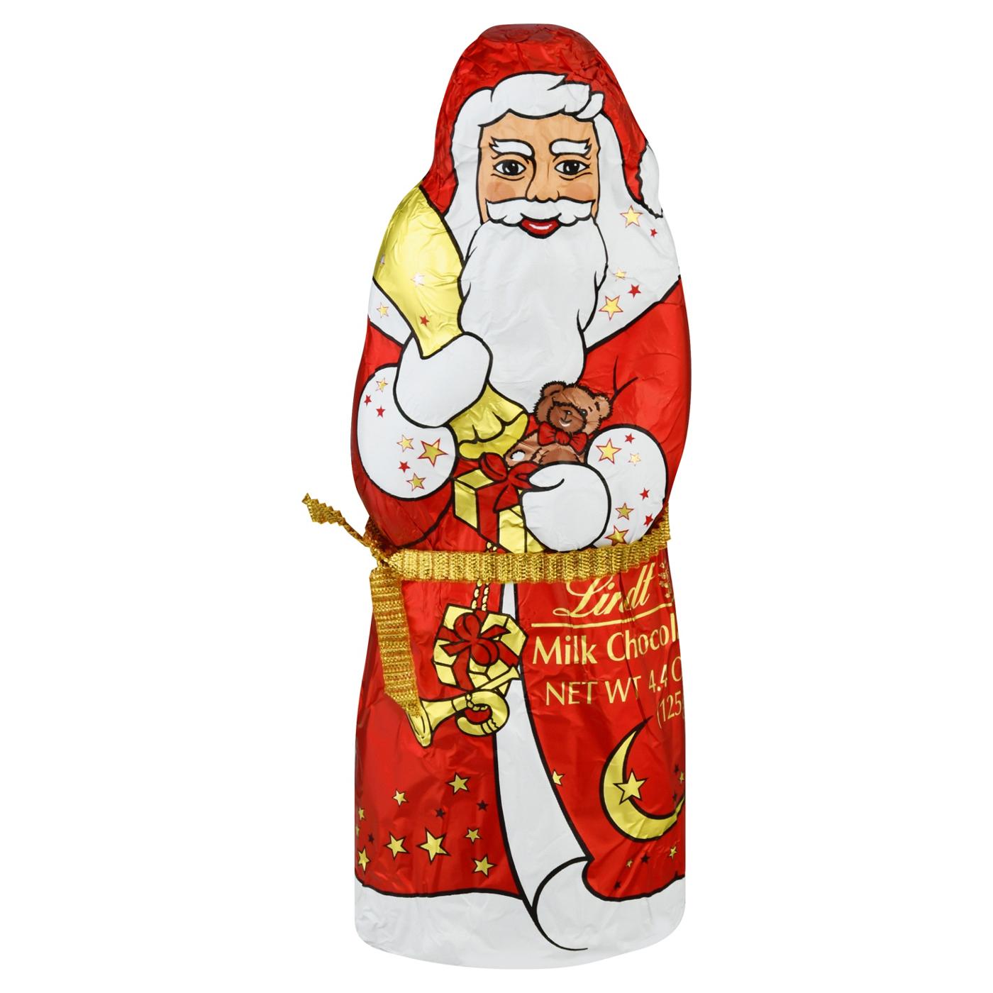 Lindt Hollow Milk Chocolate Santa Christmas Candy; image 1 of 2