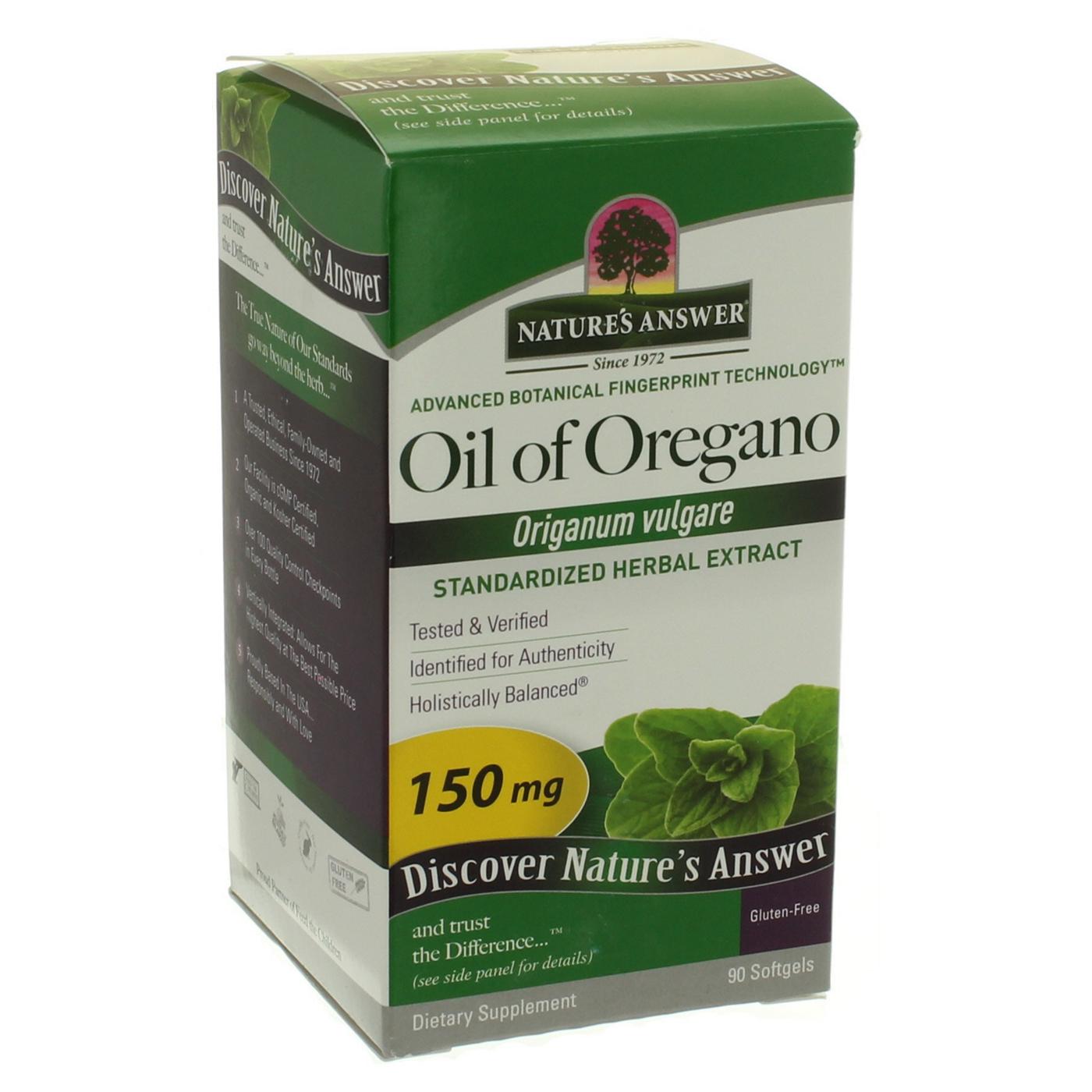 Nature's Answer Oil Of Oregano 150 MG; image 1 of 2