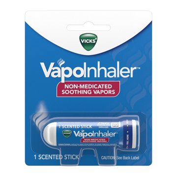 Vicks VapoInhaler, On-the-Go Portable Nasal Inhaler, Non-Medicated, Menthol Scent, 1 ct