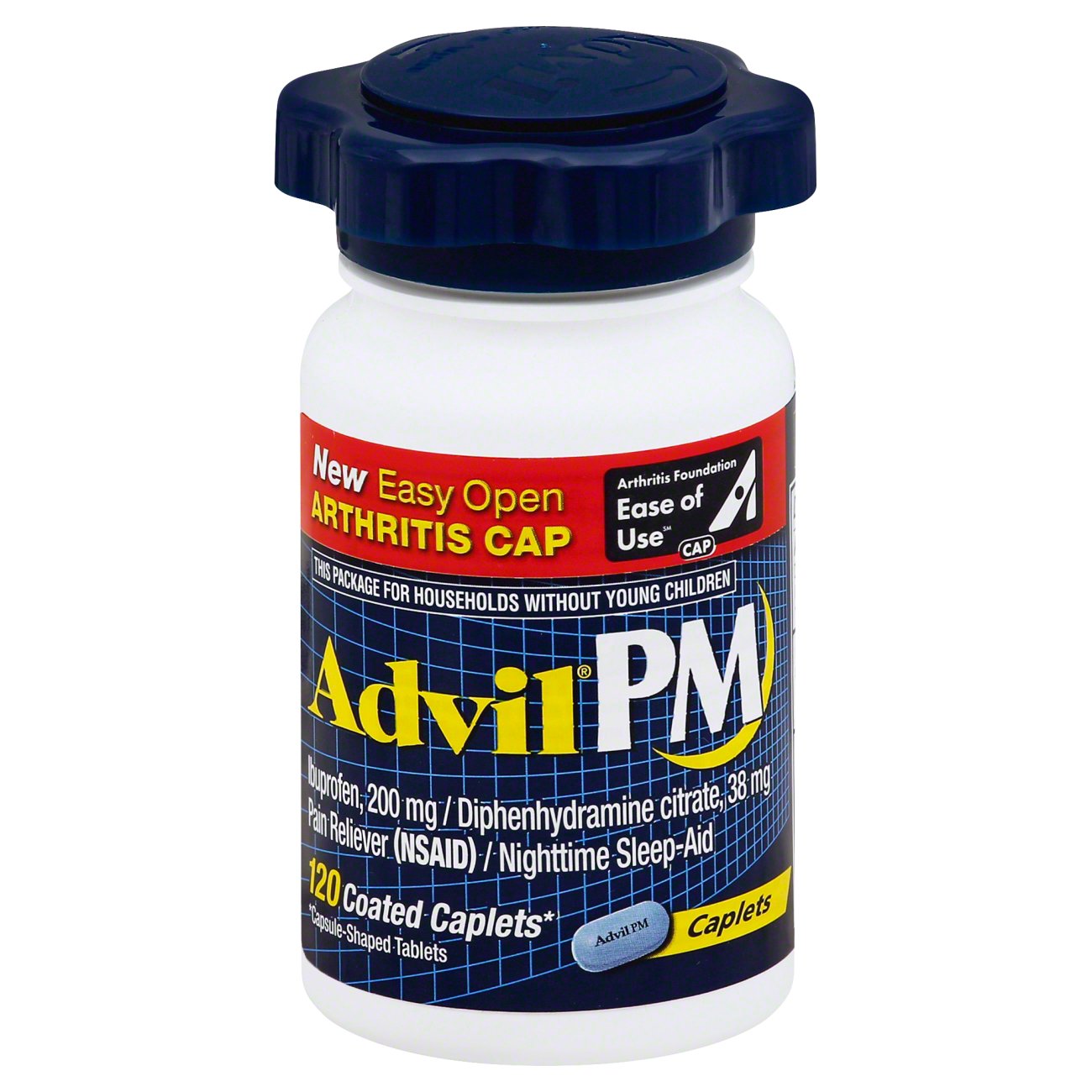 Advil PM 200 Mg Easy Open Caplets, 120 CT Shop Medicines & Treatments
