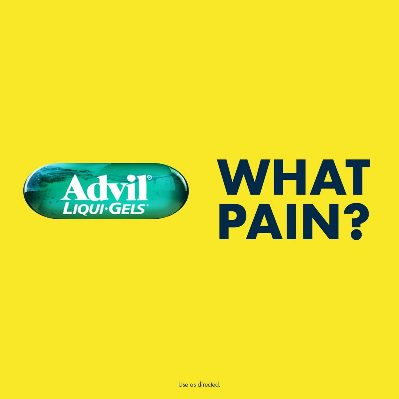 Advil Liqui-Gels Temporary Pain Relief Ibuprofen Liquid Filled Capsules; image 4 of 7