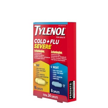 Tylenol Cold Flu Severe Day & Night Caplets Combo Pack