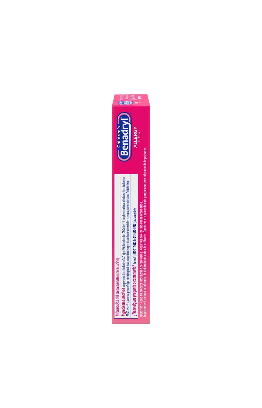 Benadryl Children's Allergy Chewables - Grape; image 8 of 8