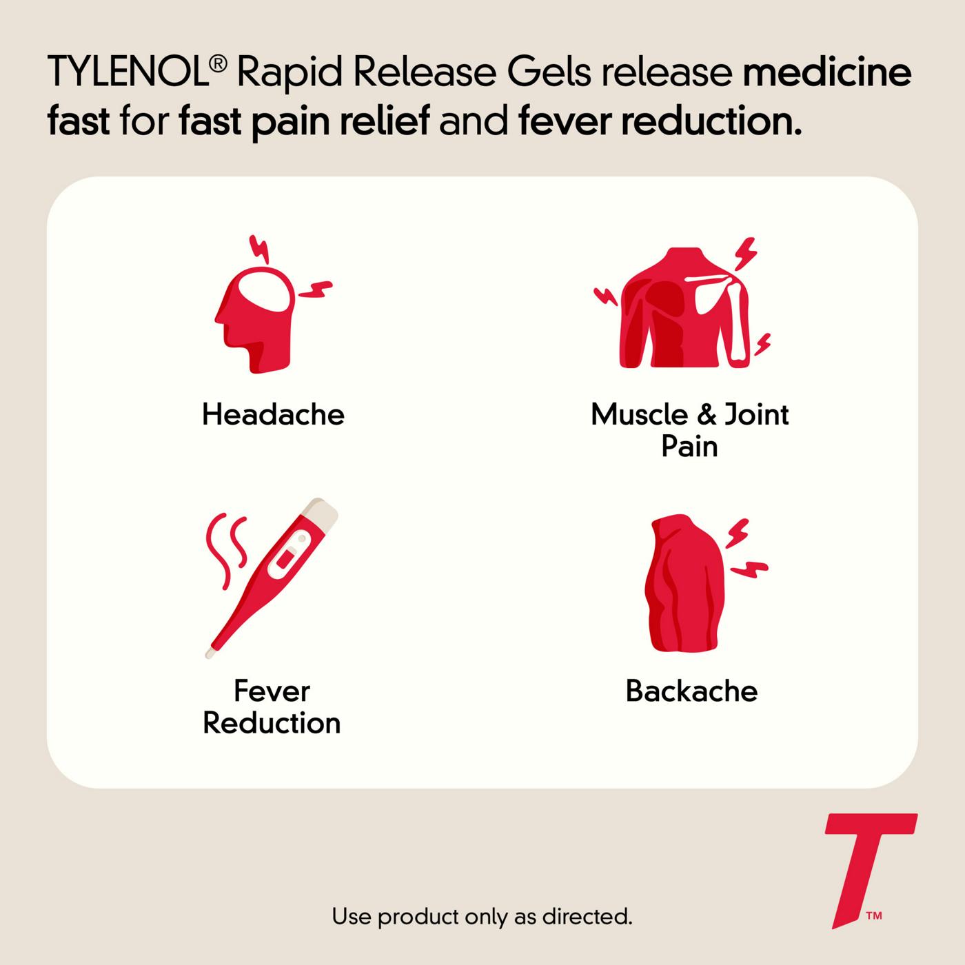 Tylenol Rapid Release Gelcaps; image 3 of 8