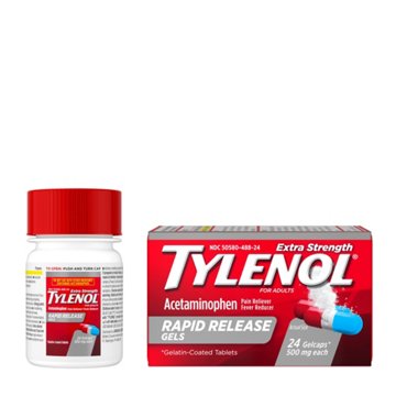 Tylenol Rapid Release Gelcaps, 24 ct