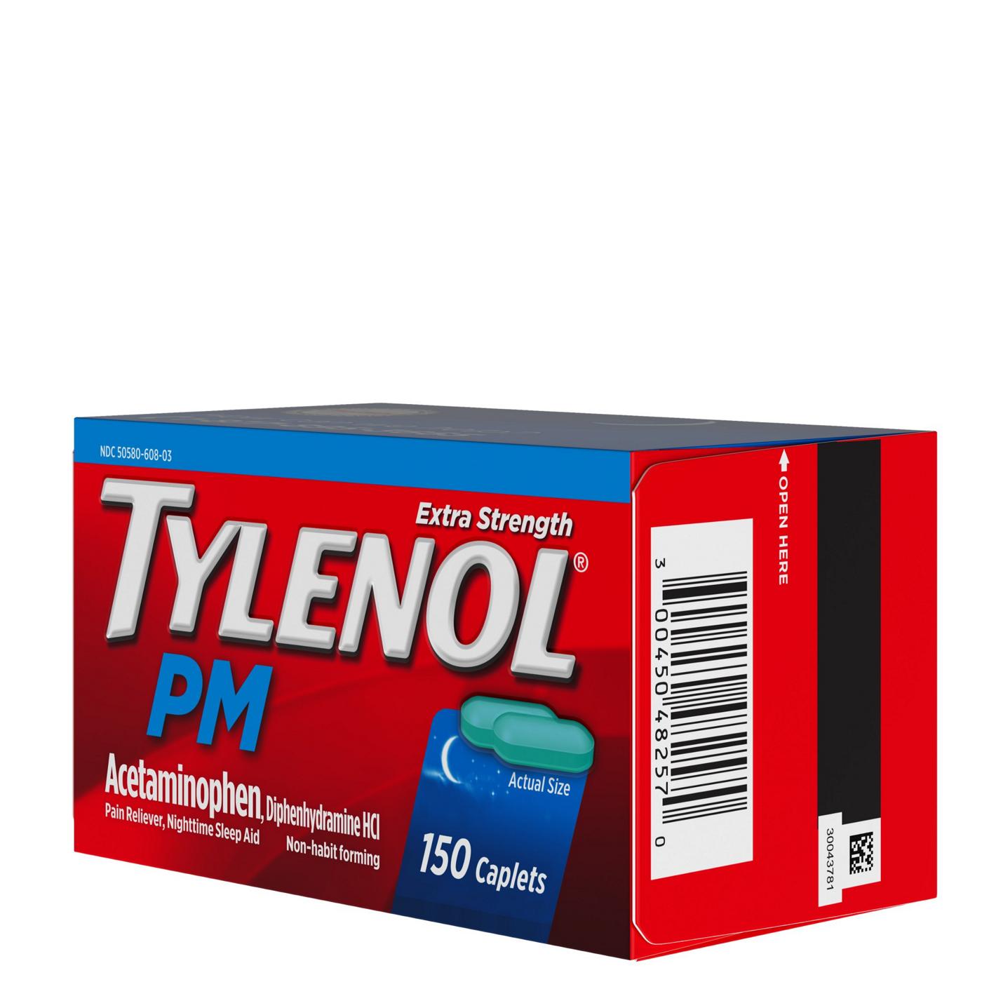 Tylenol PM Extra Strength Caplets; image 7 of 8