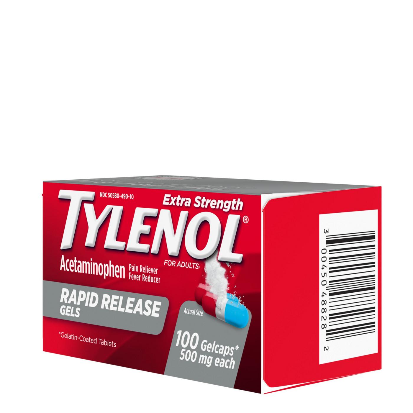 Tylenol Rapid Release Gelcaps; image 7 of 8