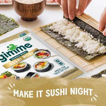 gimme Organic Sushi Nori Seaweed Wraps, 9 ct