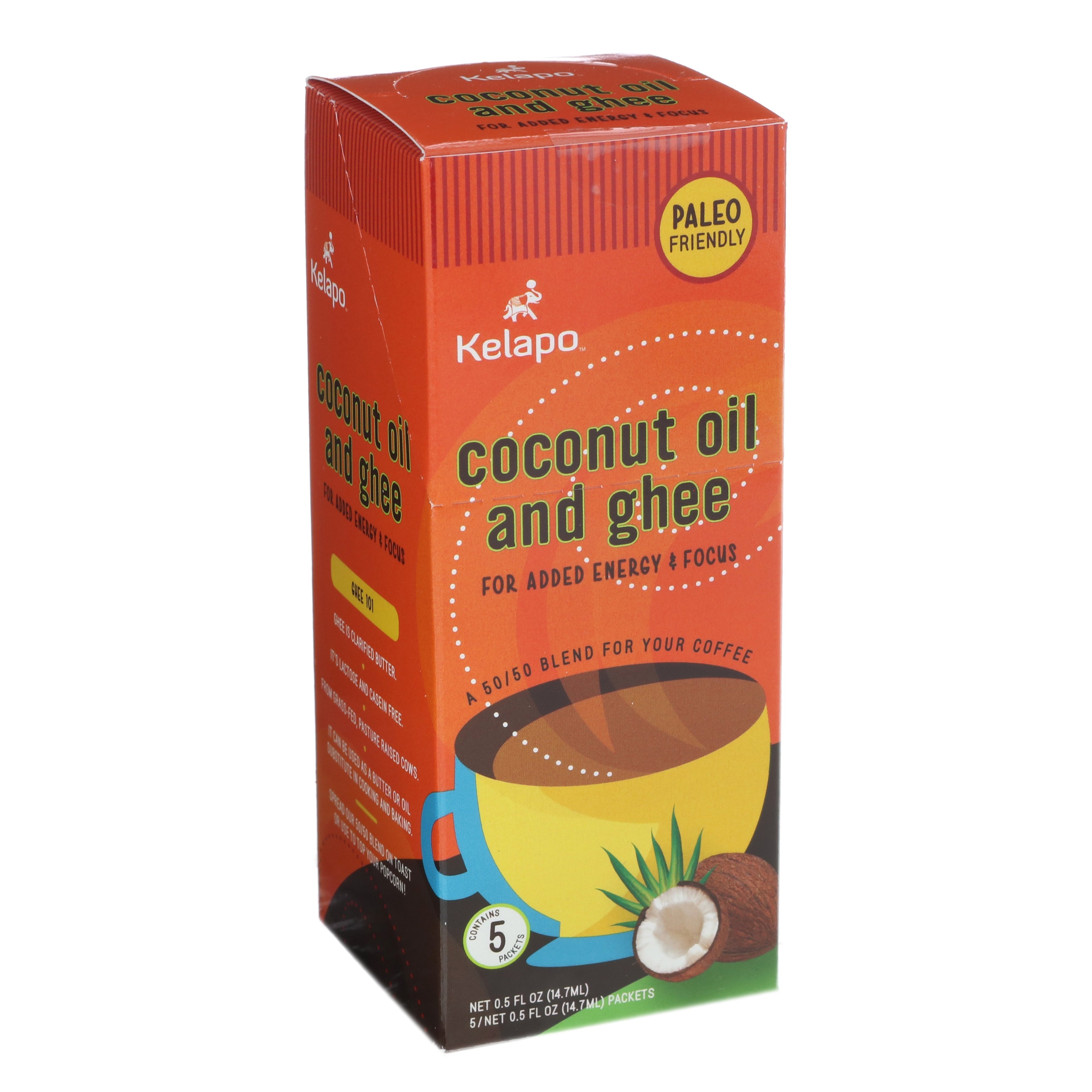 Kelapo Coconut Oil & Ghee Blend Liquid Coffee Creamer Packets Shop