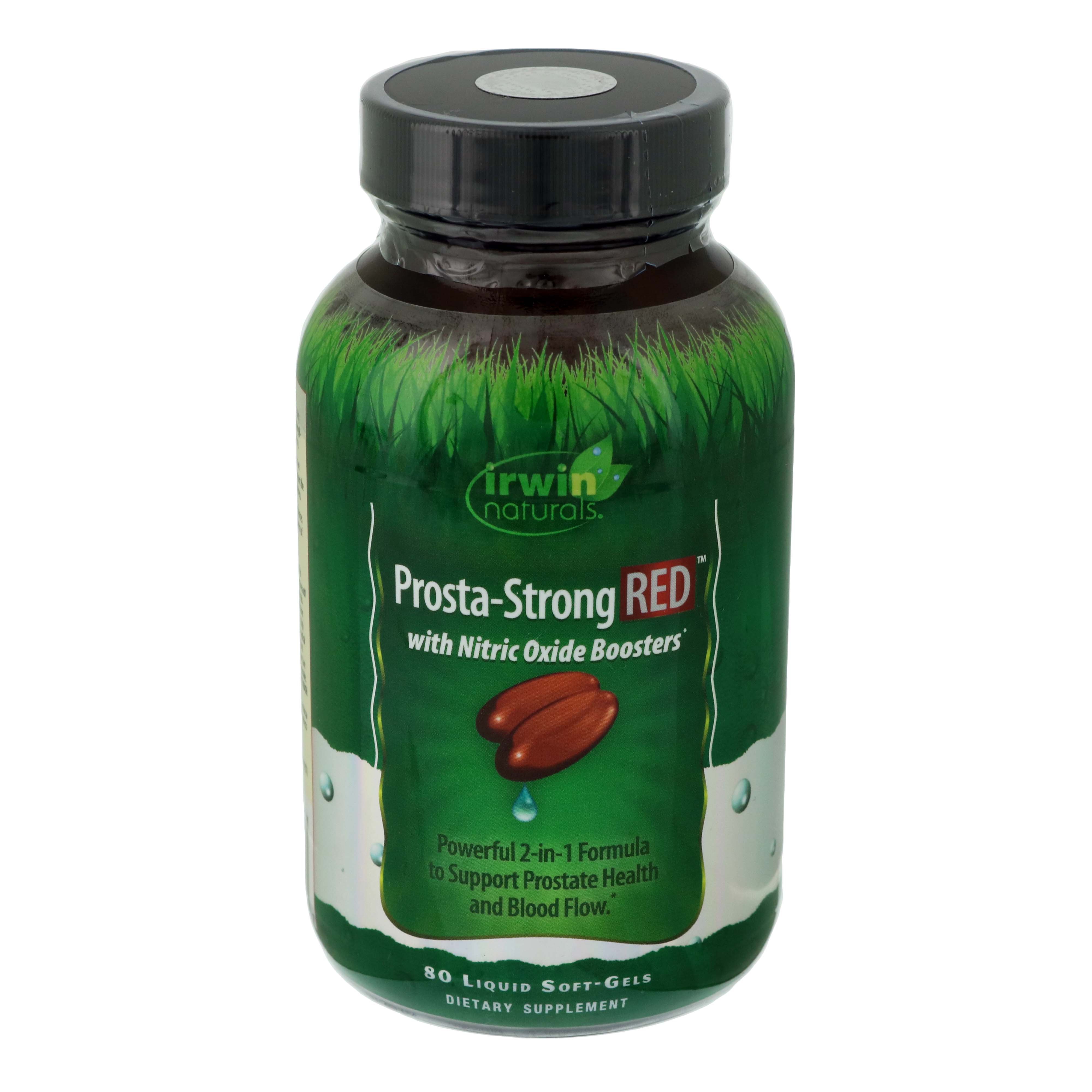 Irwin Naturals ProstaStrong RED With Nitric Oxide Boosters SoftGels Shop Diet & fitness at HEB