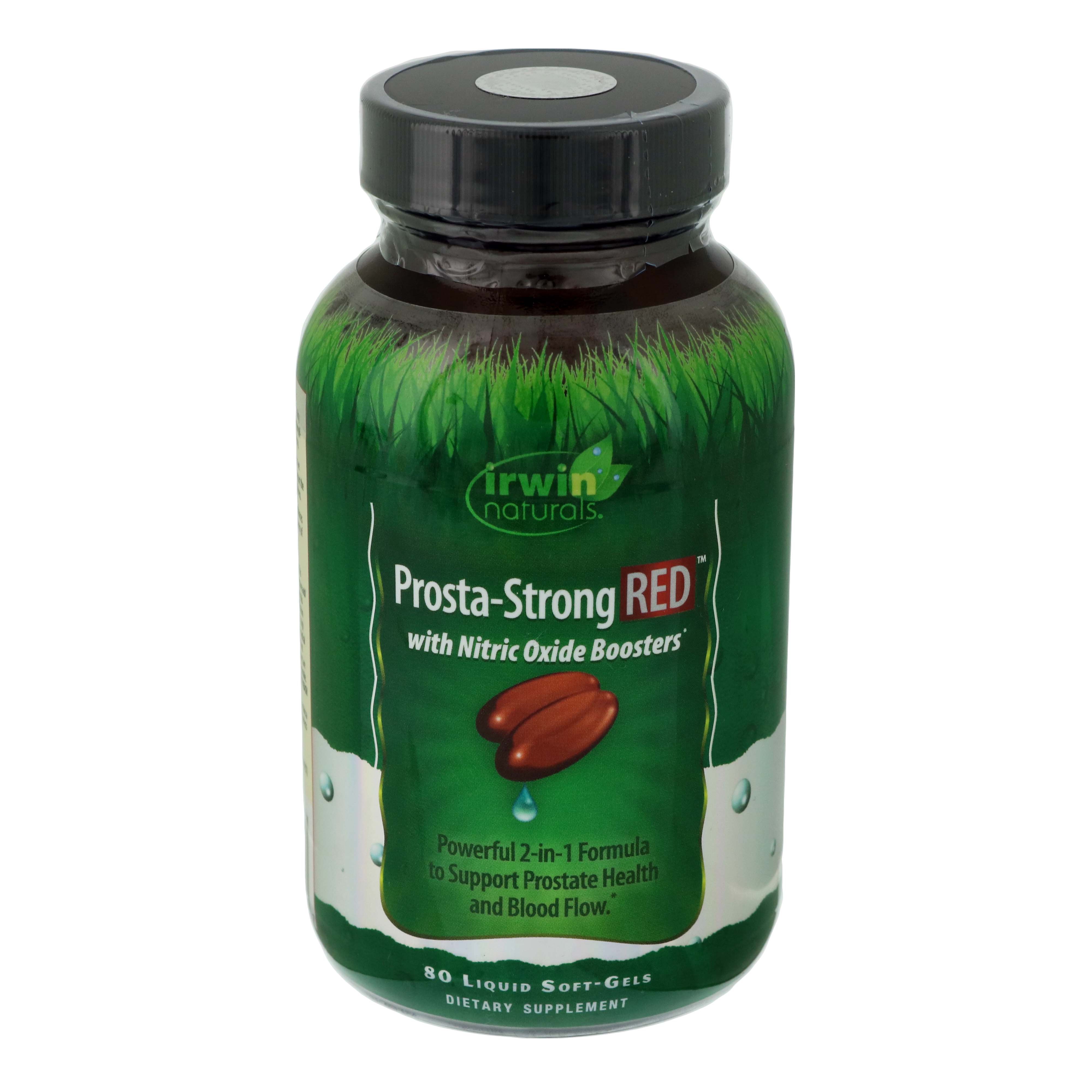 Irwin Naturals Prosta Strong Red With Nitric Oxide Boosters Soft Gels Shop Diet And Fitness At H E B 6050