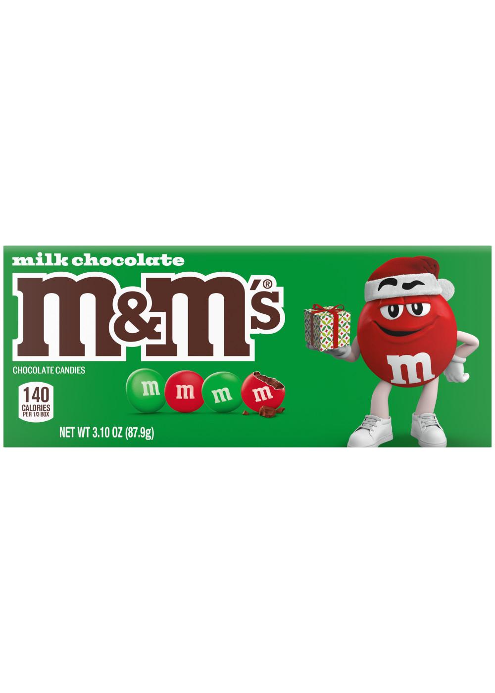 M&M'S Milk Chocolate Christmas Candy Theater Box; image 1 of 7