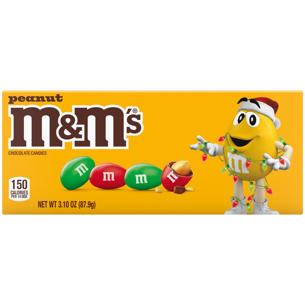 M&M's Peanut Gift Box Hamper Birthday Christmas Present Merry Christmas