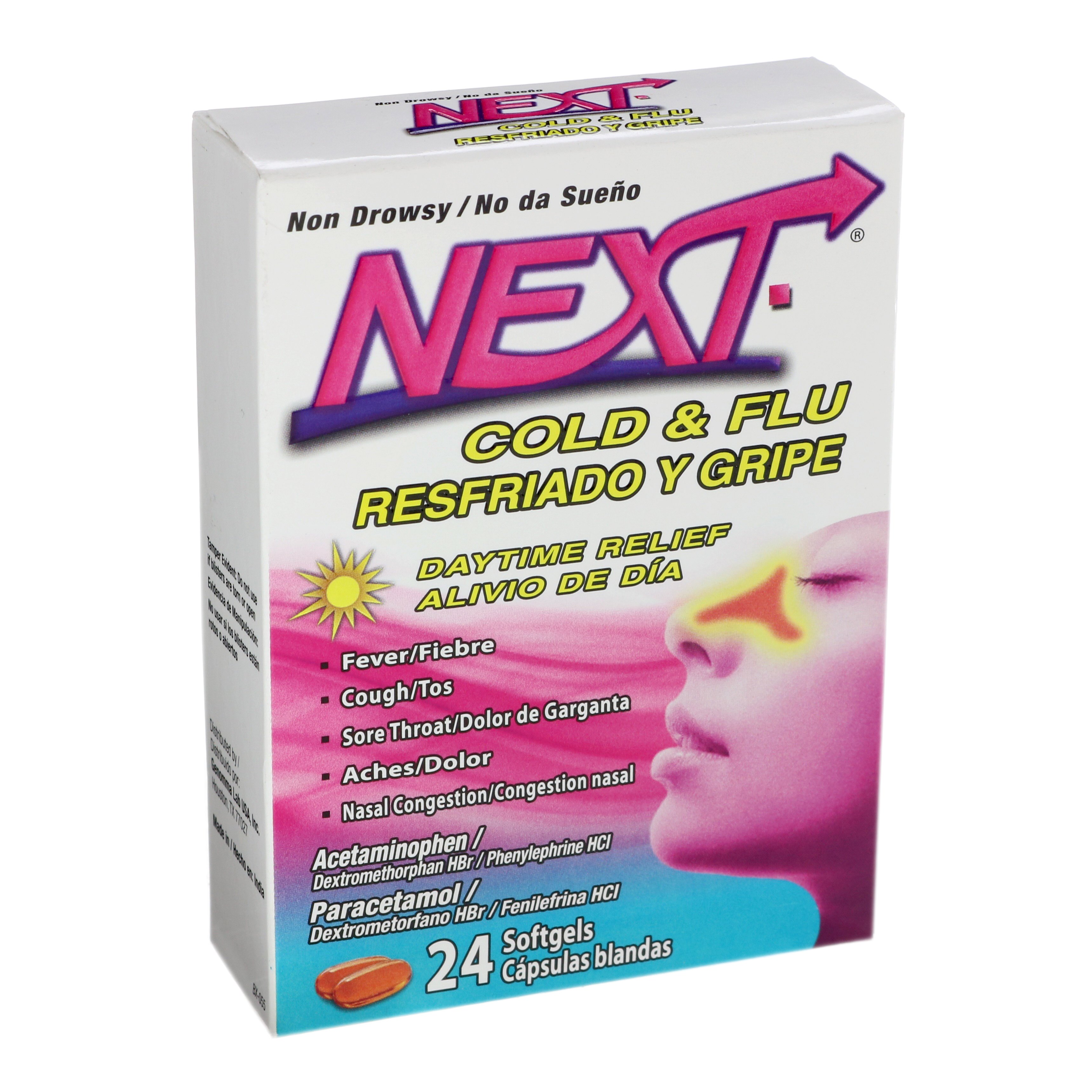 Next Cold & Flu Daytime Relief Softgels Shop Cough, Cold & Flu at HEB