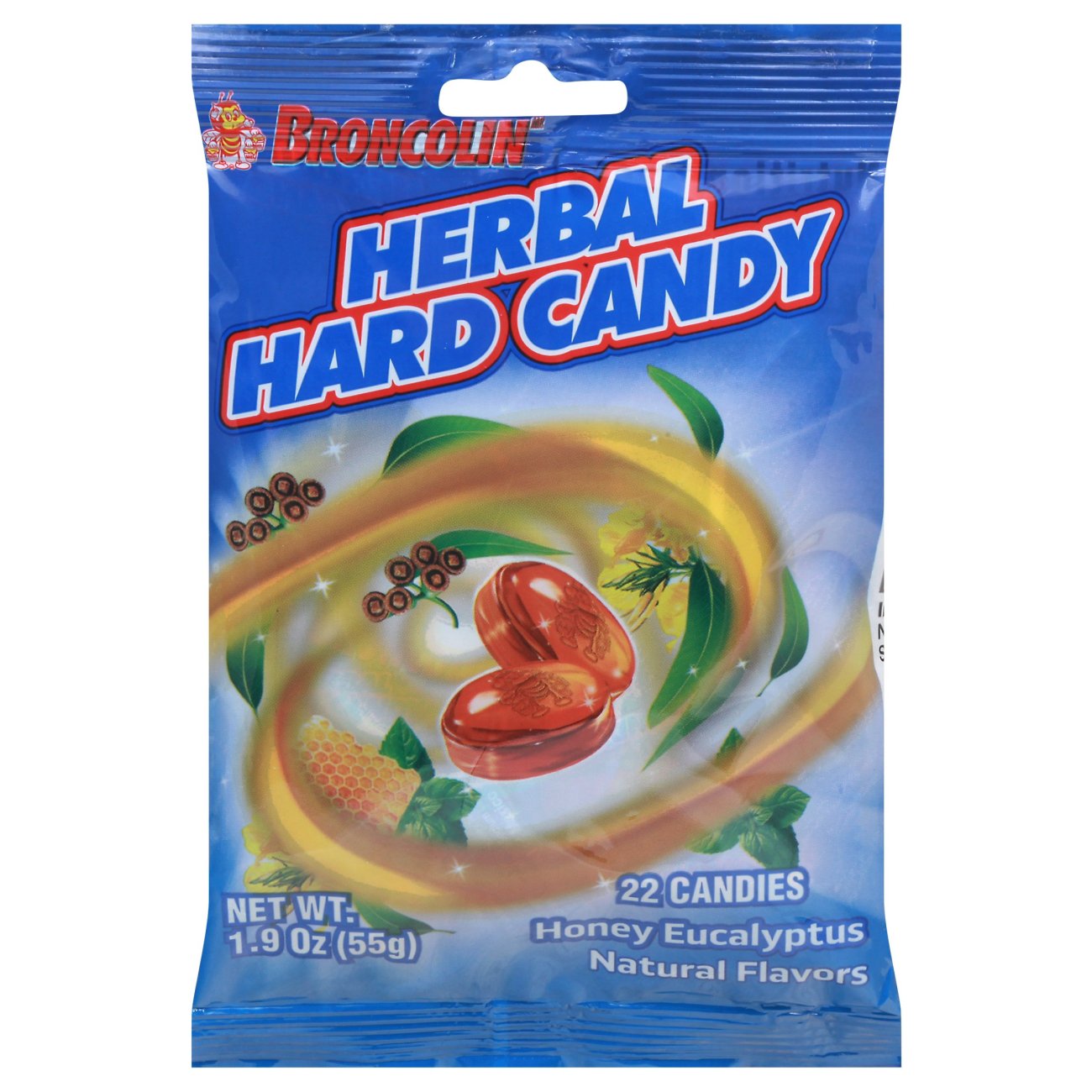 Broncolin Cough Drops Honey Eucalyptus Shop Cough, cold & flu at HEB