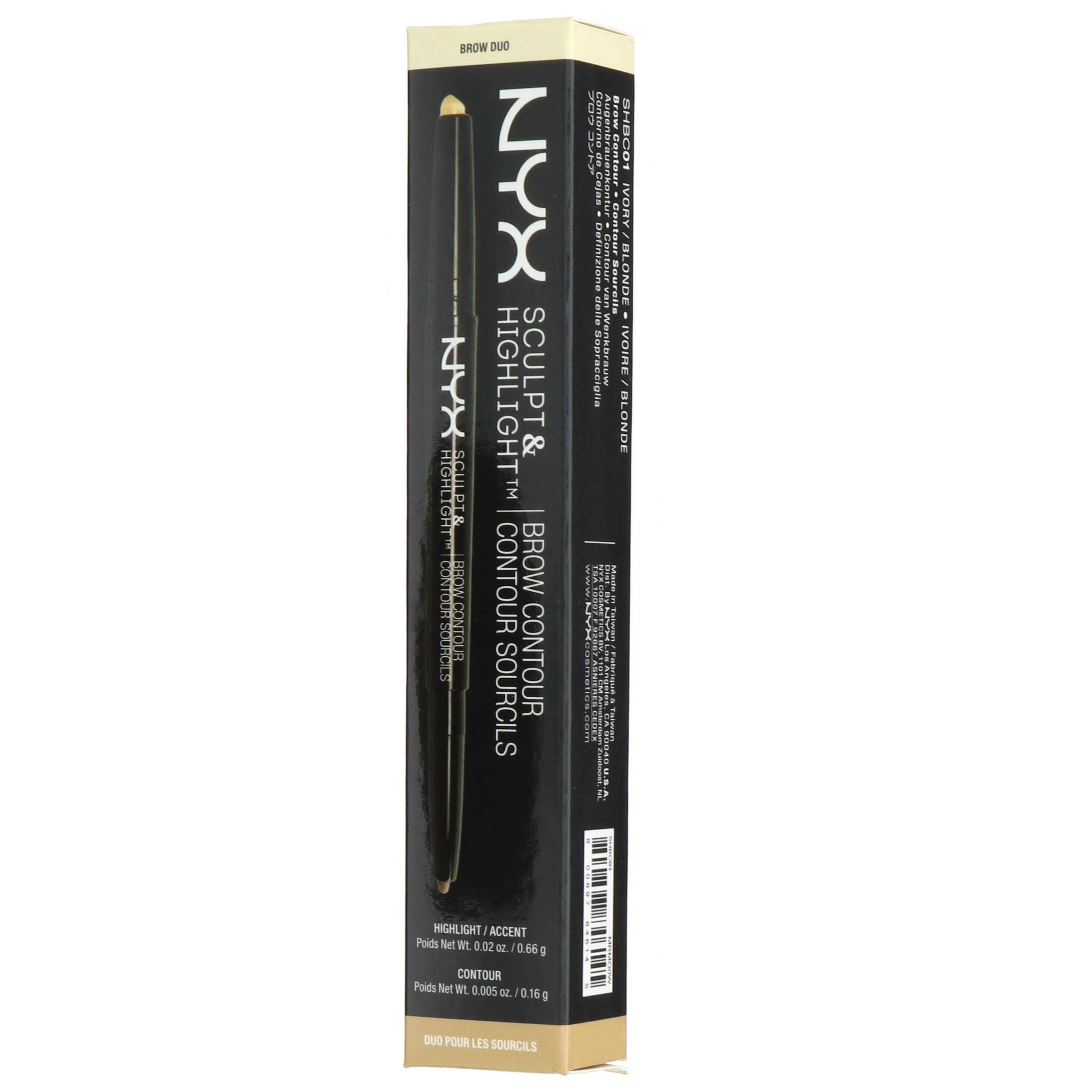 NYX Sculpt & Highlight Brow Contour Ivory/blonde Shop Brow Pencils