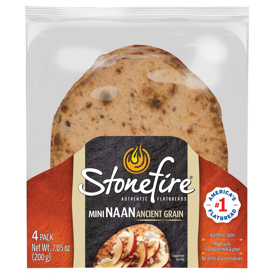 Stonefire Mini Naan Flatbread Ancient Grain Shop Pitas & flatbread at HEB