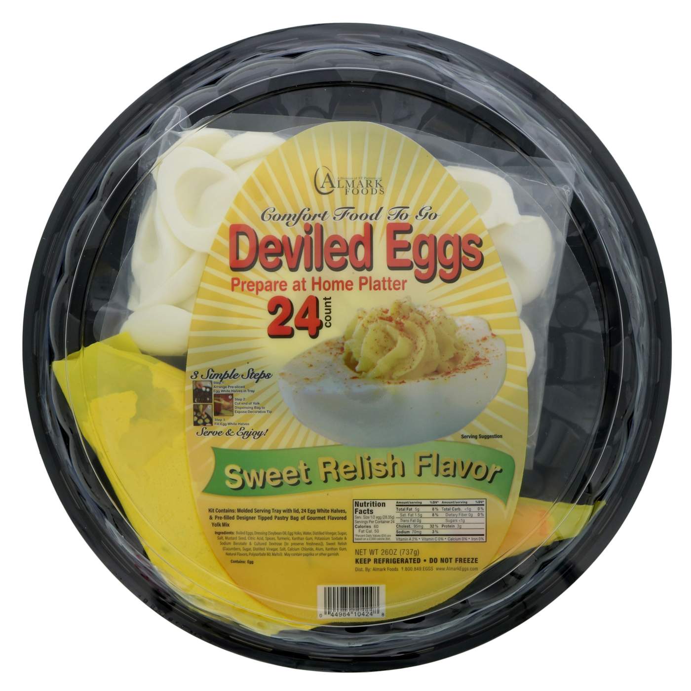 Almark Foods Deviled Egg Sweet Relish Tray; image 1 of 2