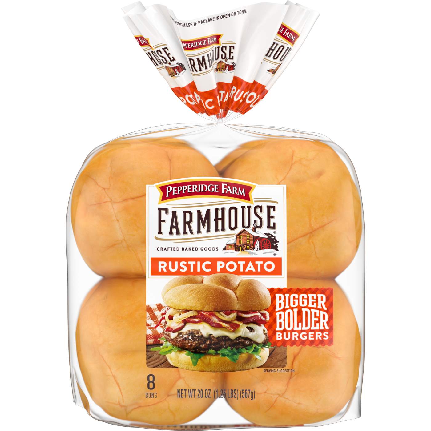 Pepperidge Farm Farmhouse Rustic Potato Hamburger Buns; image 1 of 4