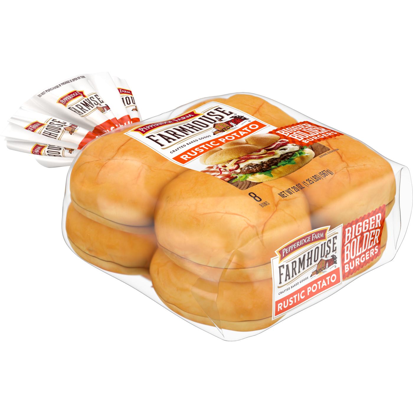 Pepperidge Farm Farmhouse Rustic Potato Hamburger Buns; image 5 of 6