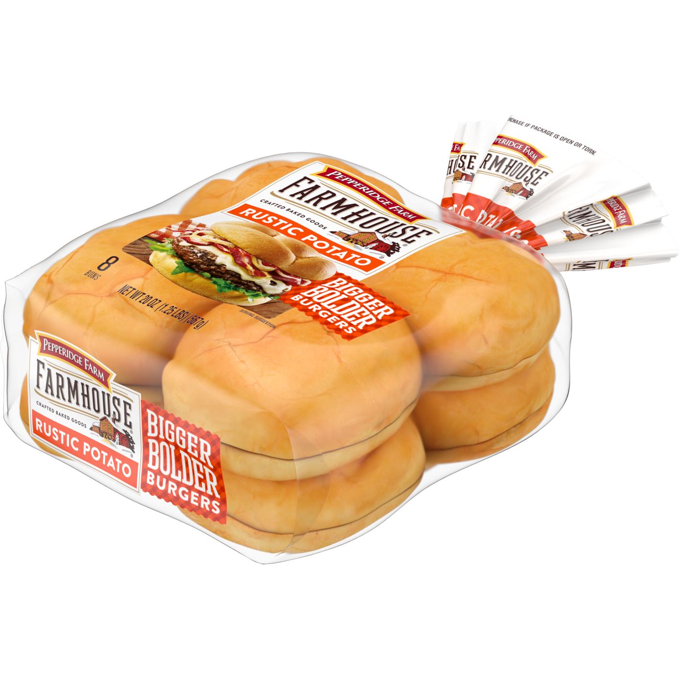 Pepperidge Farm Farmhouse Rustic Potato Hamburger Buns; image 6 of 6