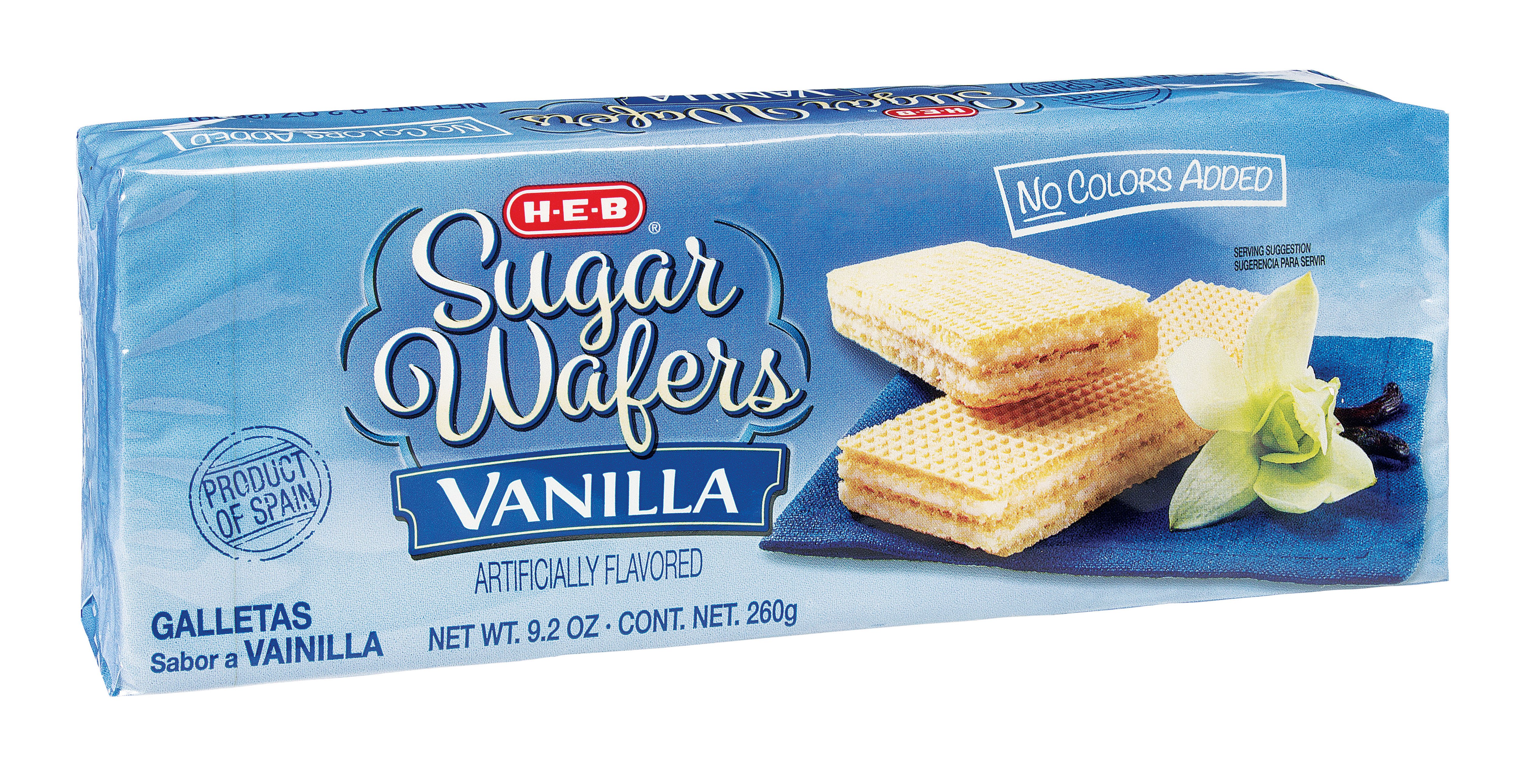 Light Blue Vanilla Flavored Candy Wafer