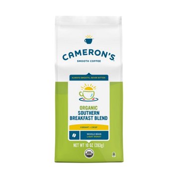 Cameron's Organic Southern Breakfast Blend Light Roast Whole Bean Coffee
