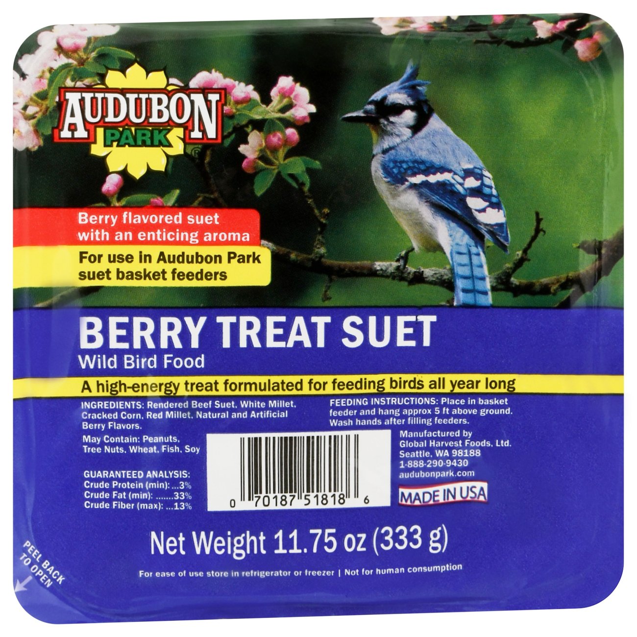 Audubon Park Berry Suet Wild Bird Food Shop Birds at HEB